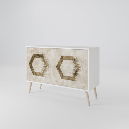 HEXAGONAL SHAPES Dvoudveřová komoda