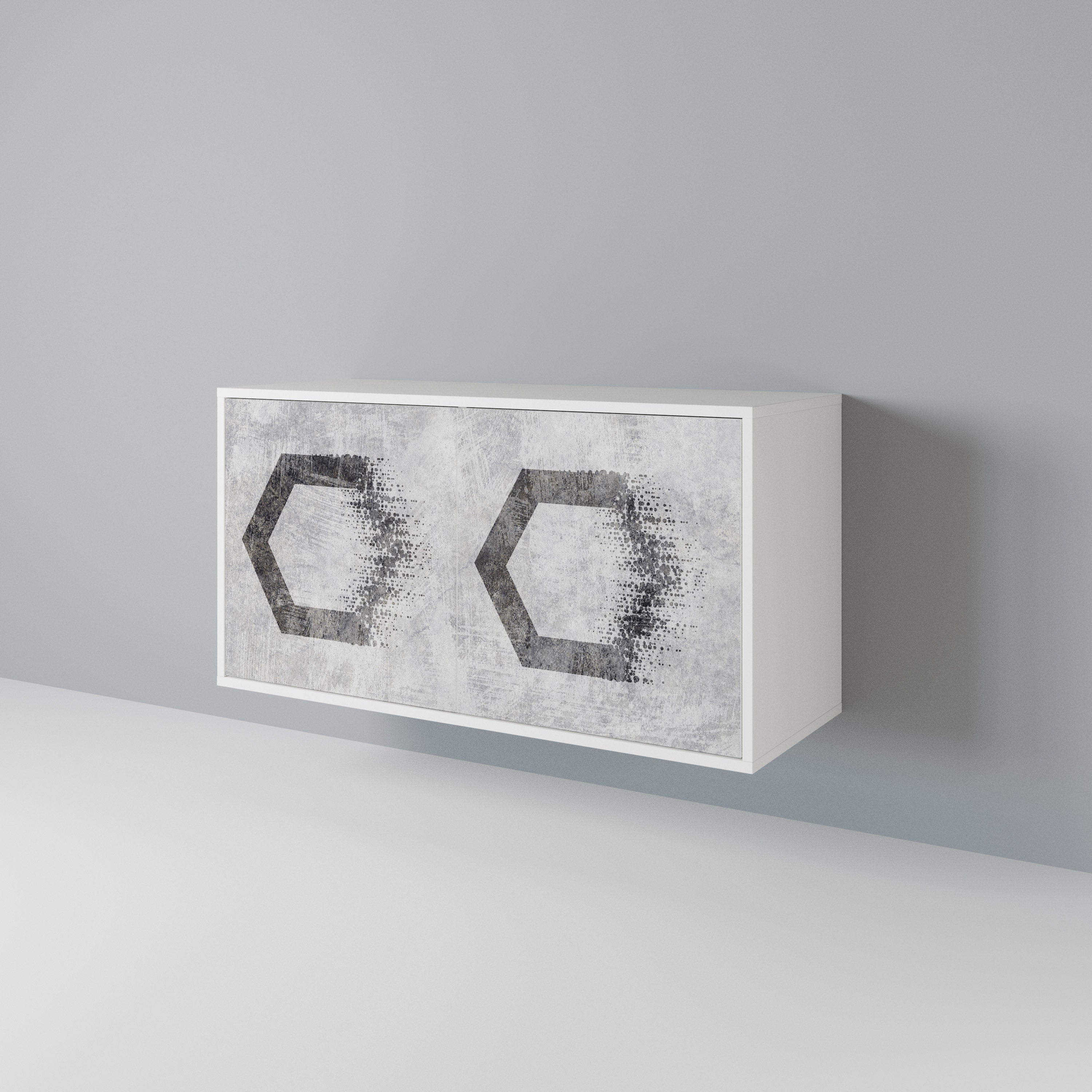 HEXAGONAL FIGURES Dvoudveřová komoda