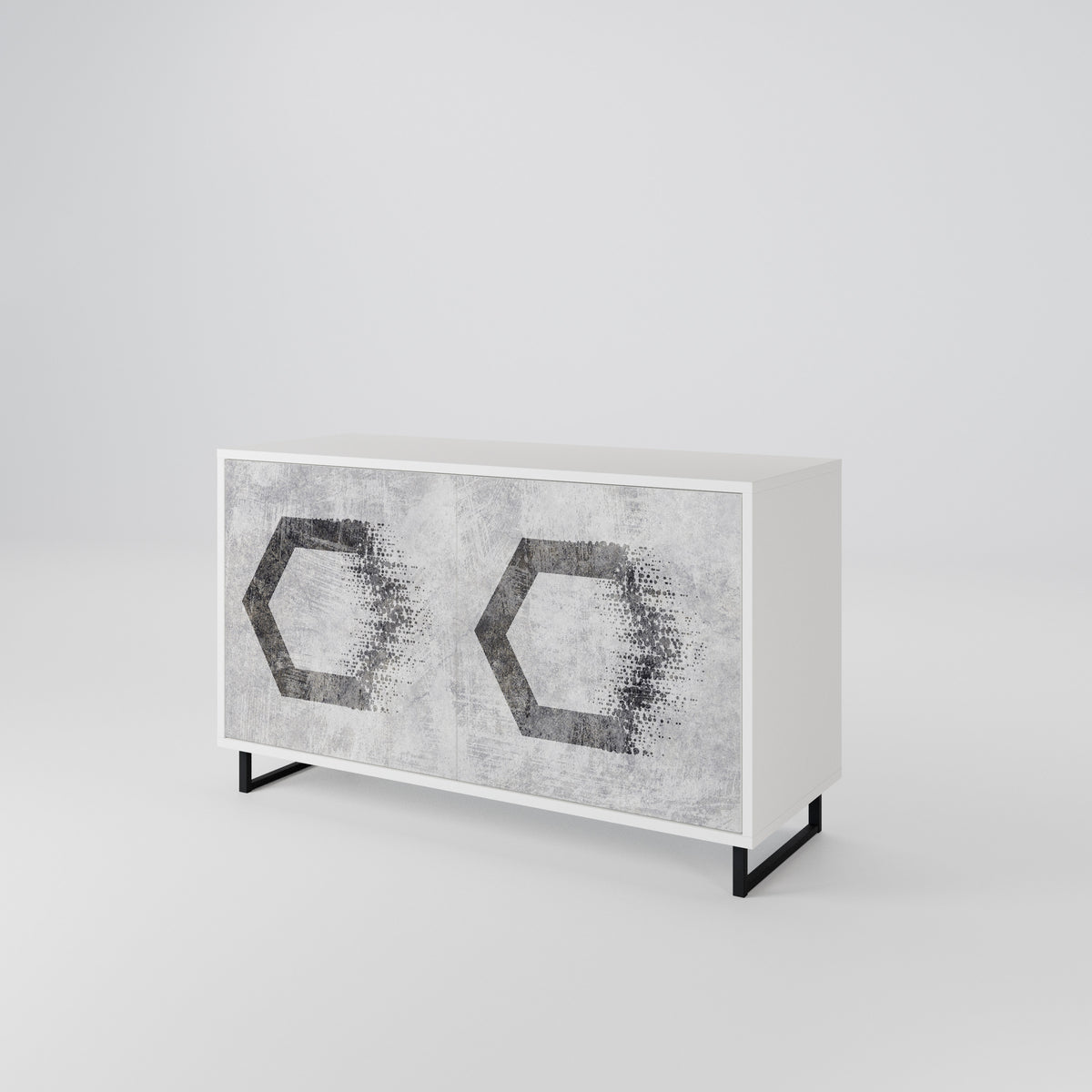 HEXAGONAL FIGURES Dvoudveřová komoda