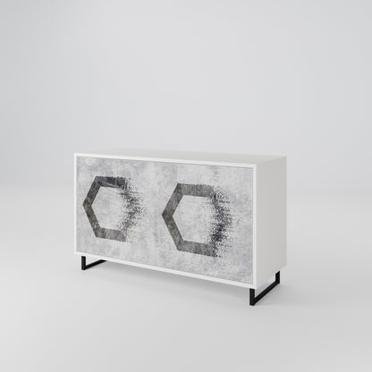 HEXAGONAL FIGURES Dvoudveřová komoda