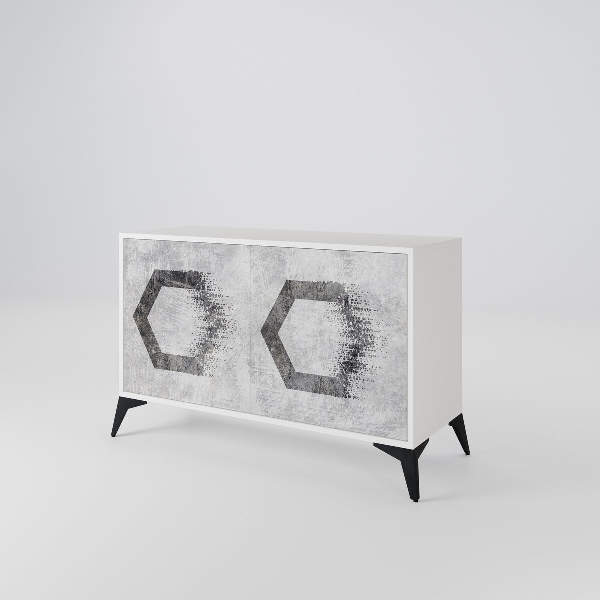 HEXAGONAL FIGURES Dvoudveřová komoda