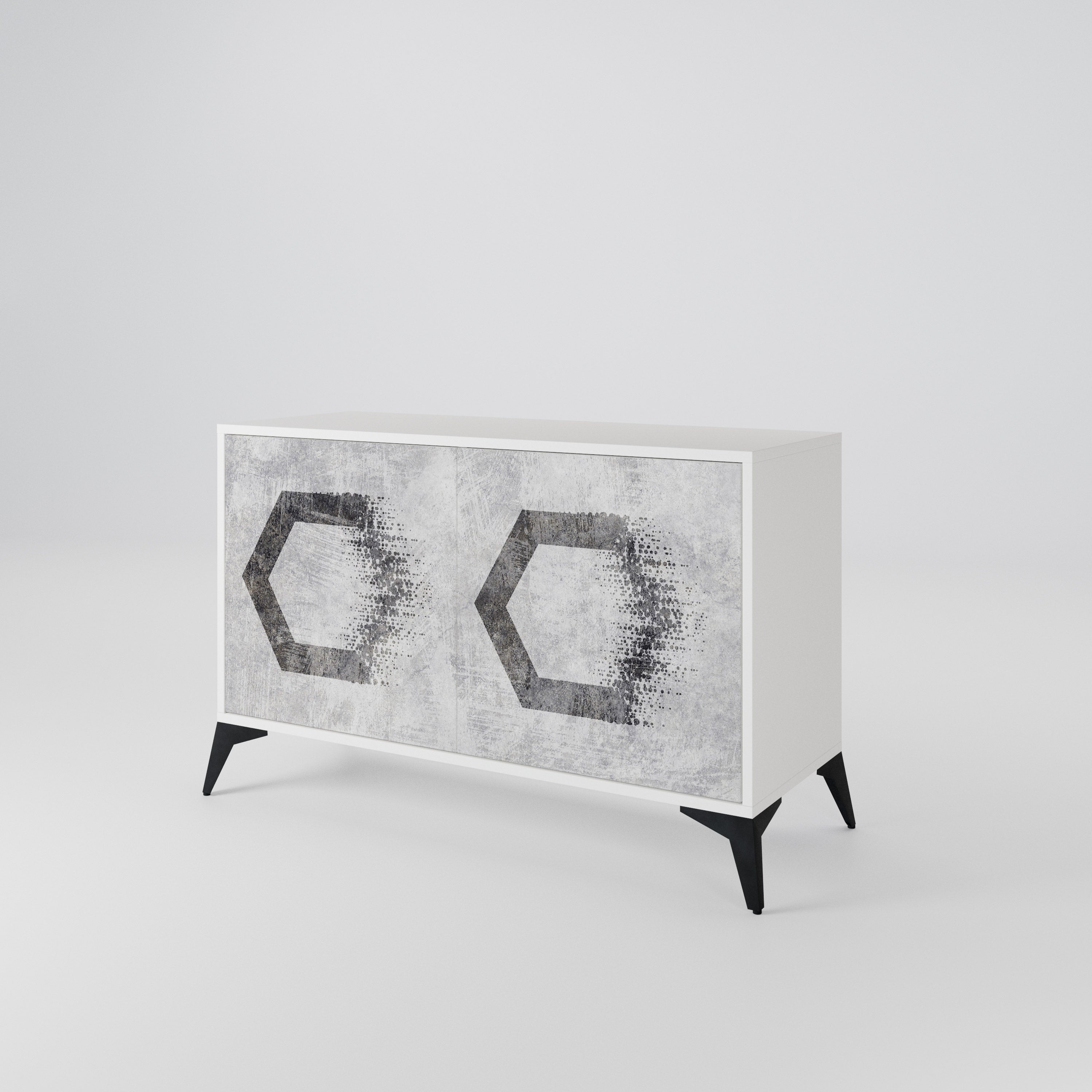 HEXAGONAL FIGURES Dvoudveřová komoda