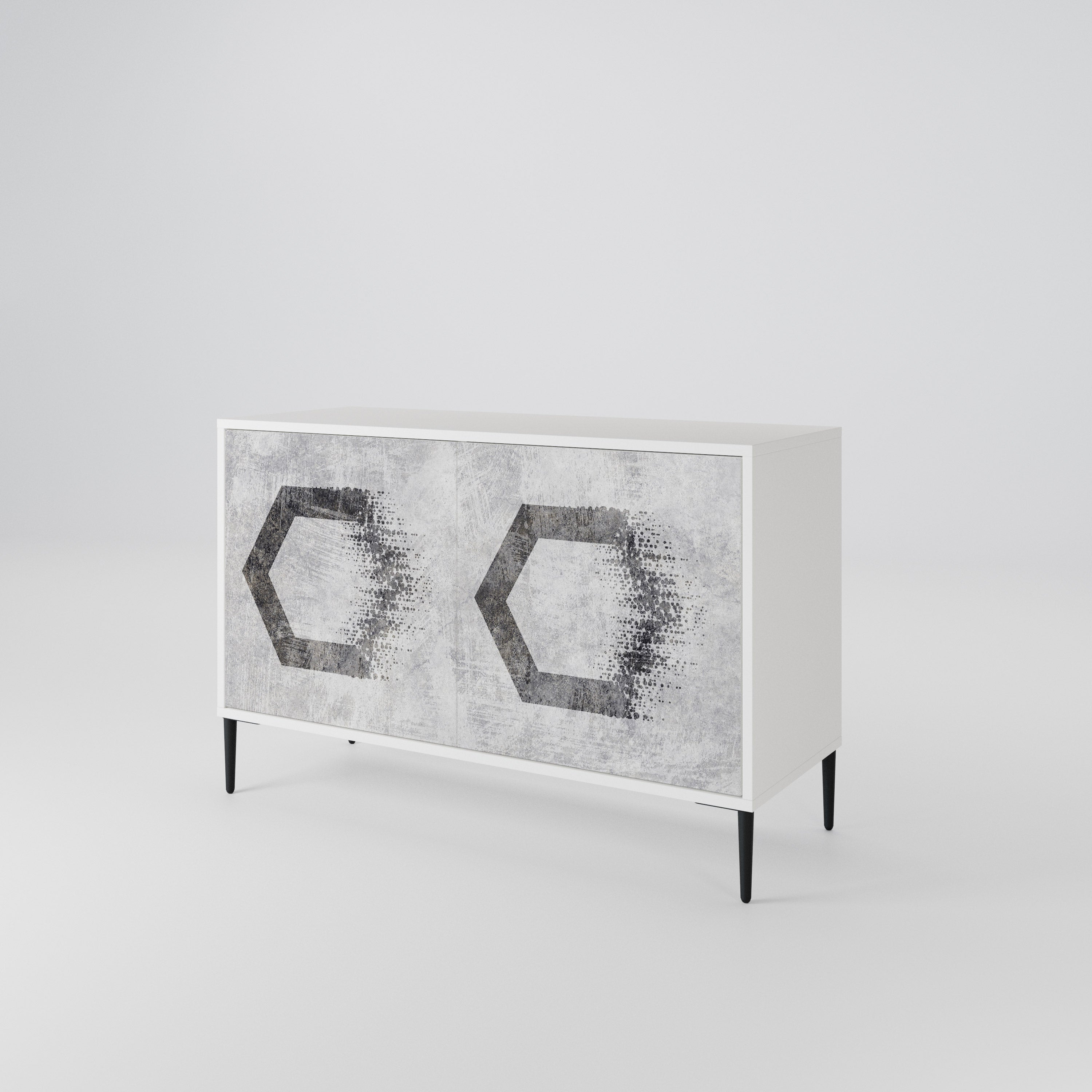 HEXAGONAL FIGURES Dvoudveřová komoda