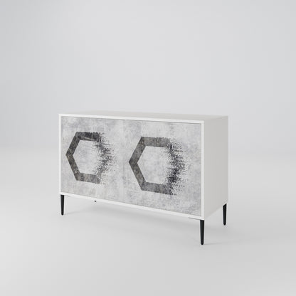 HEXAGONAL FIGURES Dvoudveřová komoda