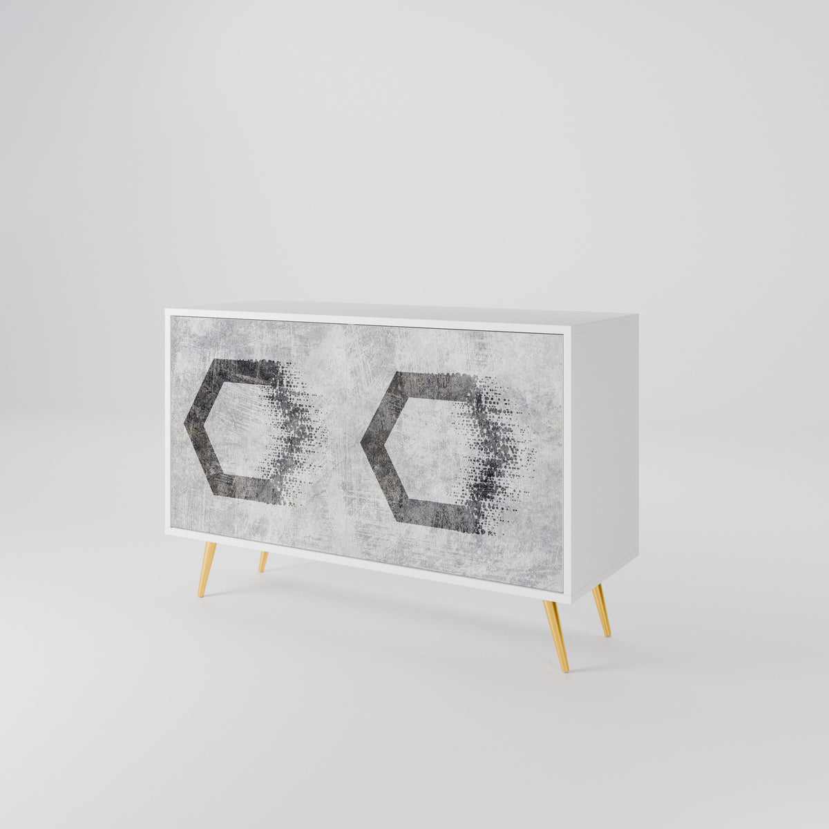HEXAGONAL FIGURES Dvoudveřová komoda