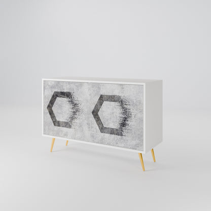 HEXAGONAL FIGURES Dvoudveřová komoda
