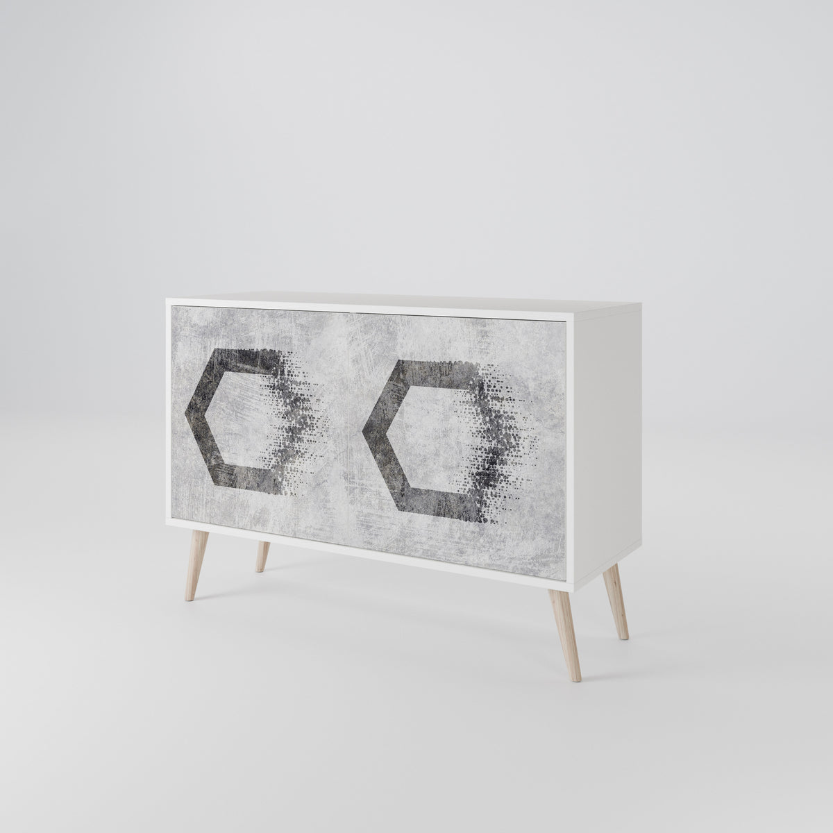 HEXAGONAL FIGURES Dvoudveřová komoda