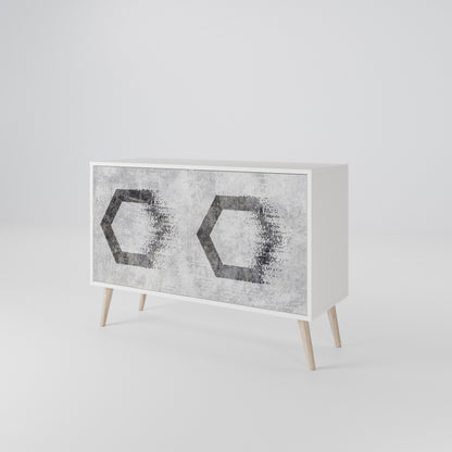 HEXAGONAL FIGURES Dvoudveřová komoda