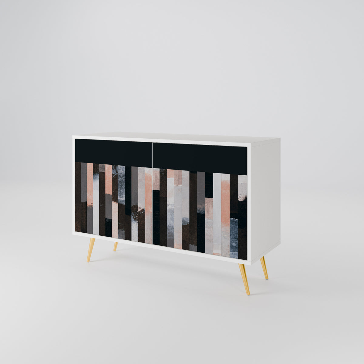 COLLAGE OF RECTANGLES Dvoudveřová komoda