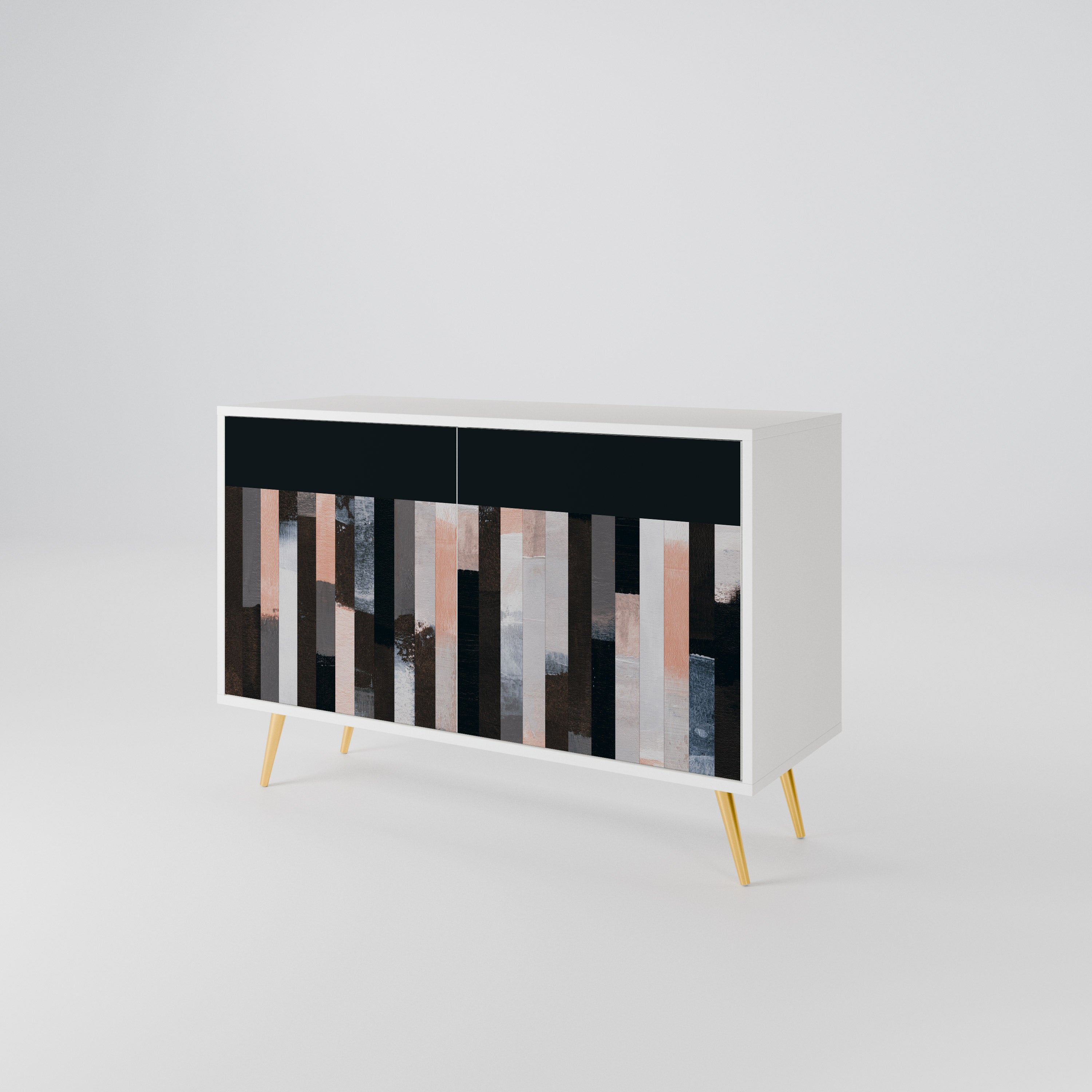 COLLAGE OF RECTANGLES Dvoudveřová komoda