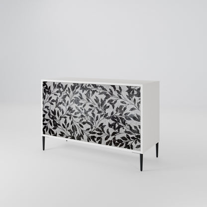 CHARCOAL SPROUT Dvoudveřová komoda