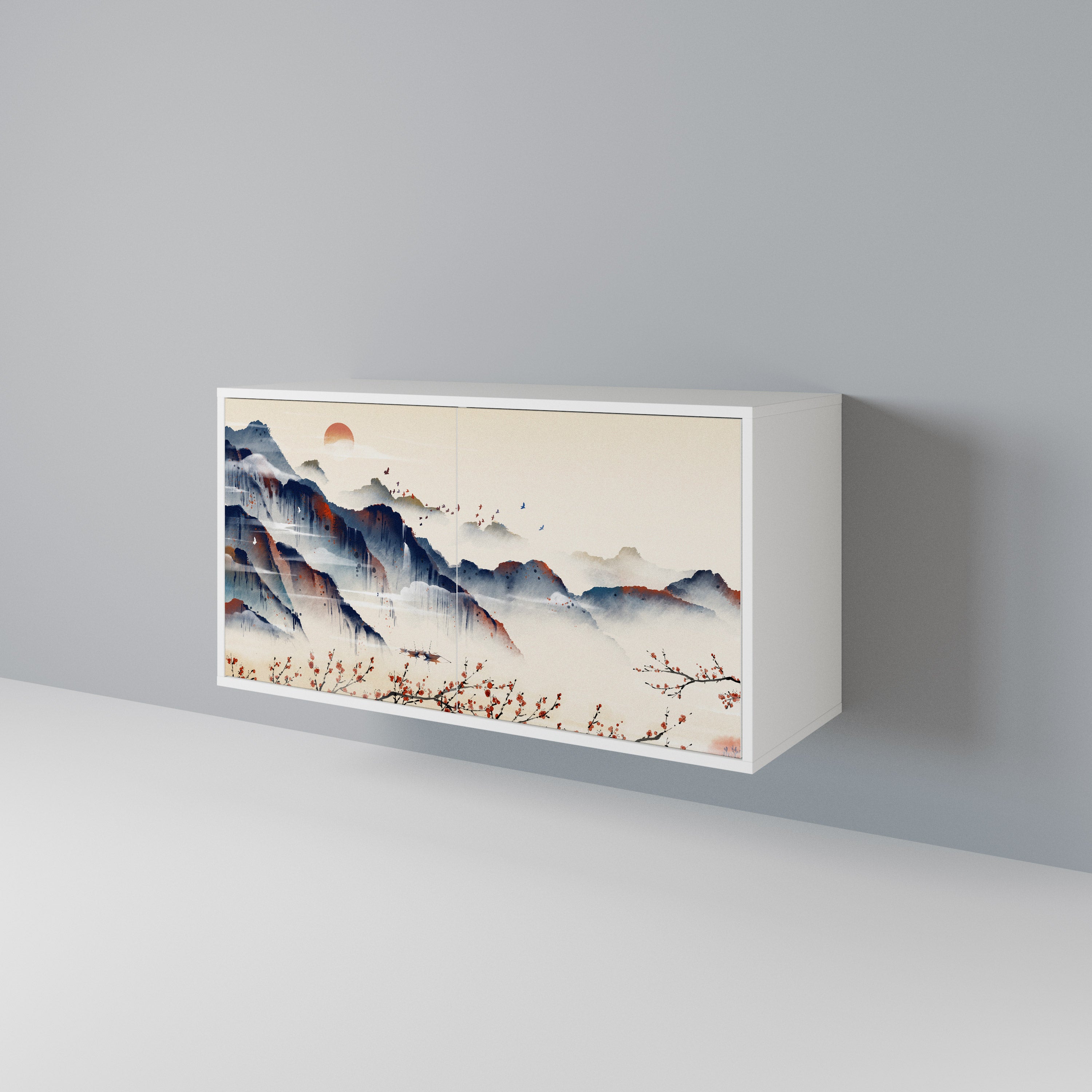 JAPANESE LANDSCAPE Dvoudveřová komoda