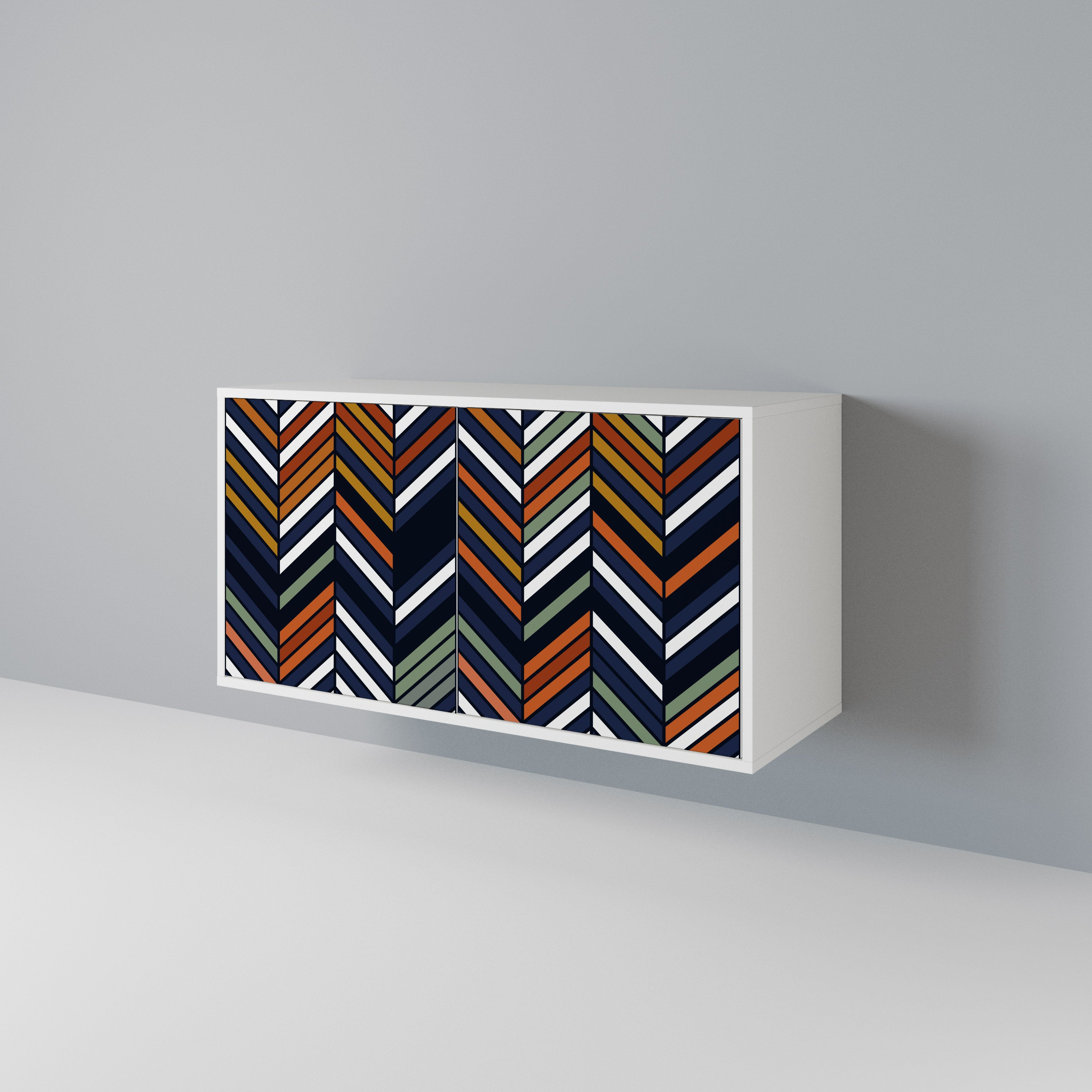 VIBRANT PATCHWORK Dvoudveřová komoda
