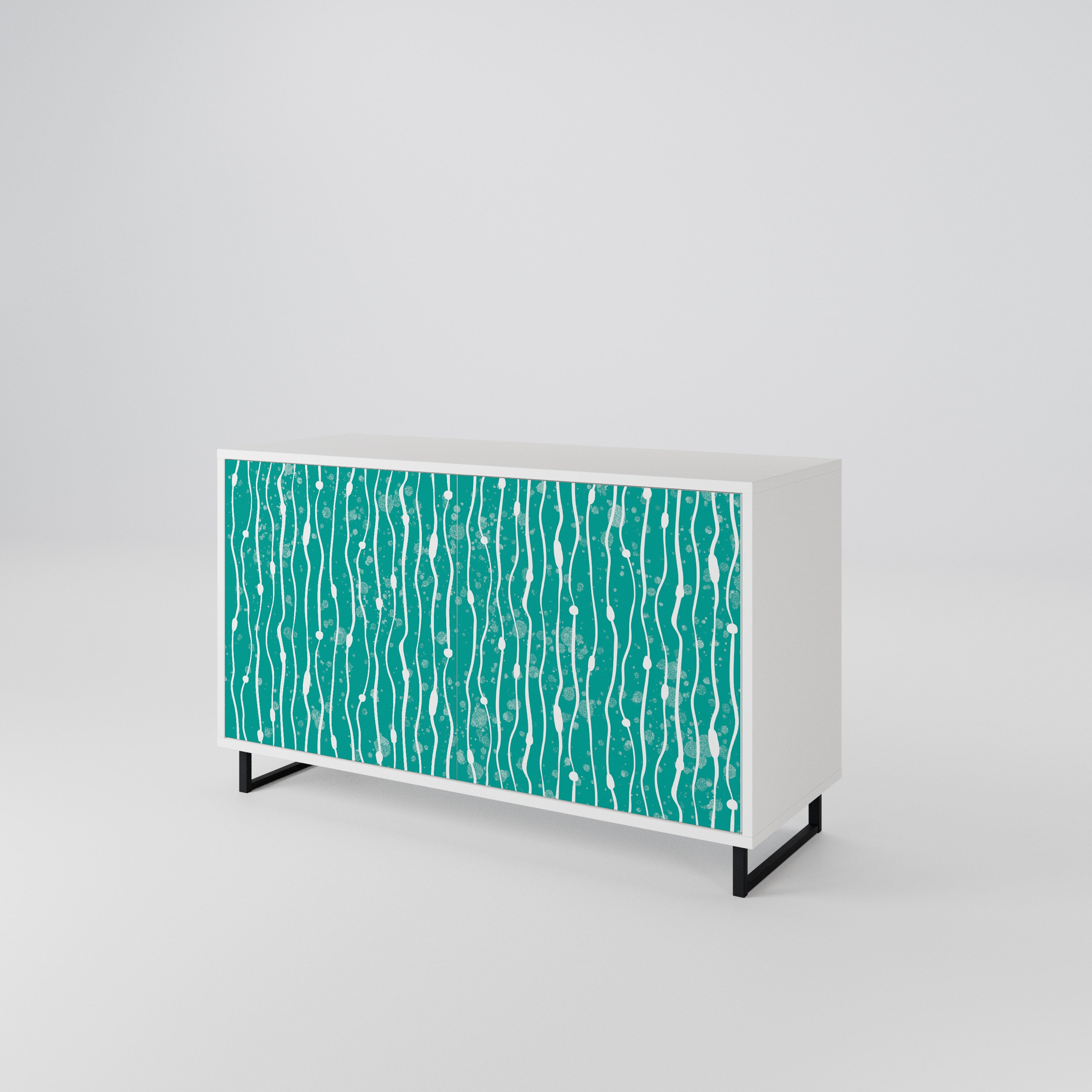 TURQUOISE RAIN Dvoudveřová komoda