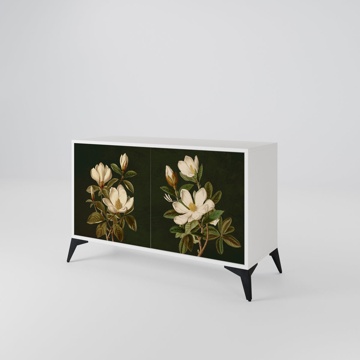 FLORAL NOIR Dvoudveřová komoda