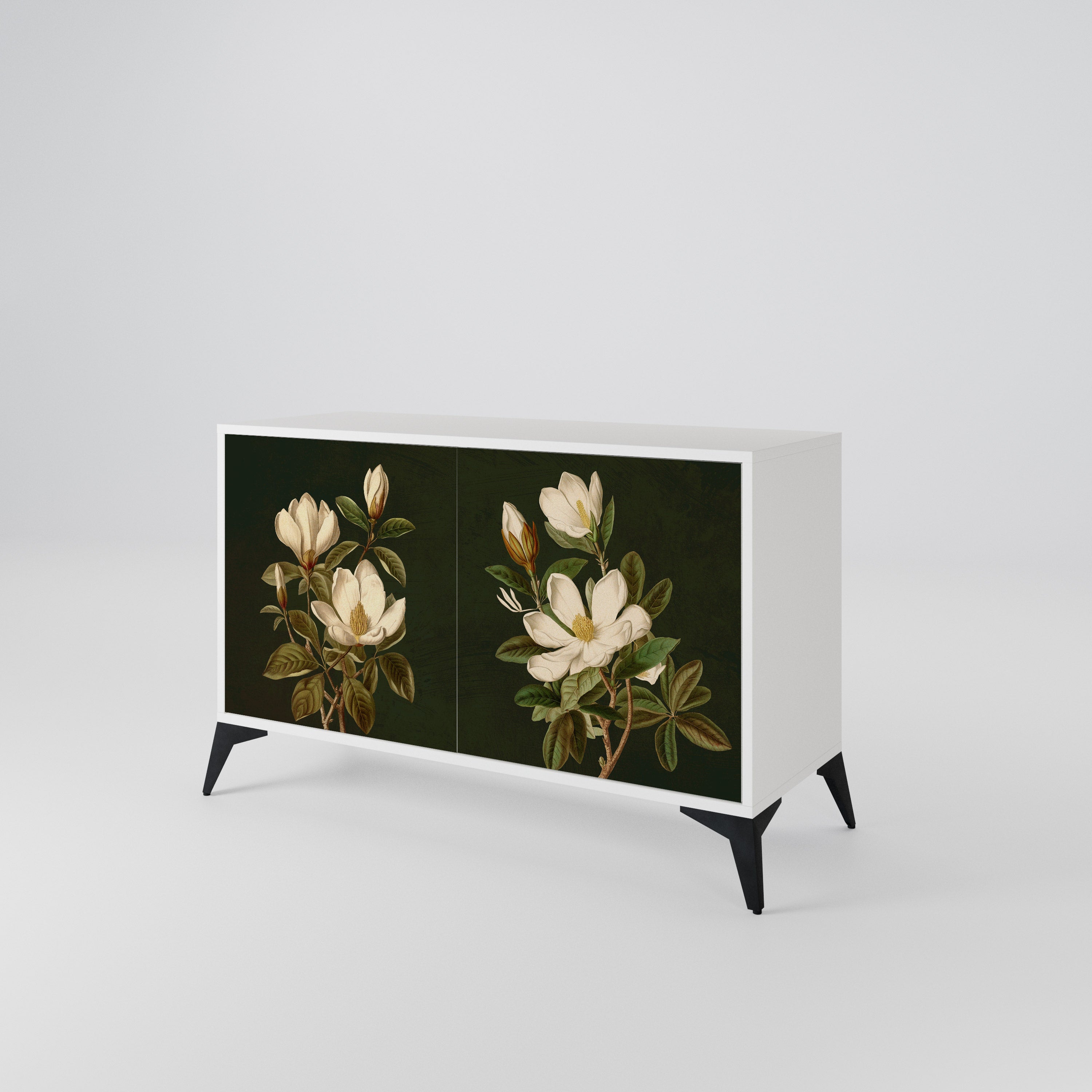 FLORAL NOIR Dvoudveřová komoda