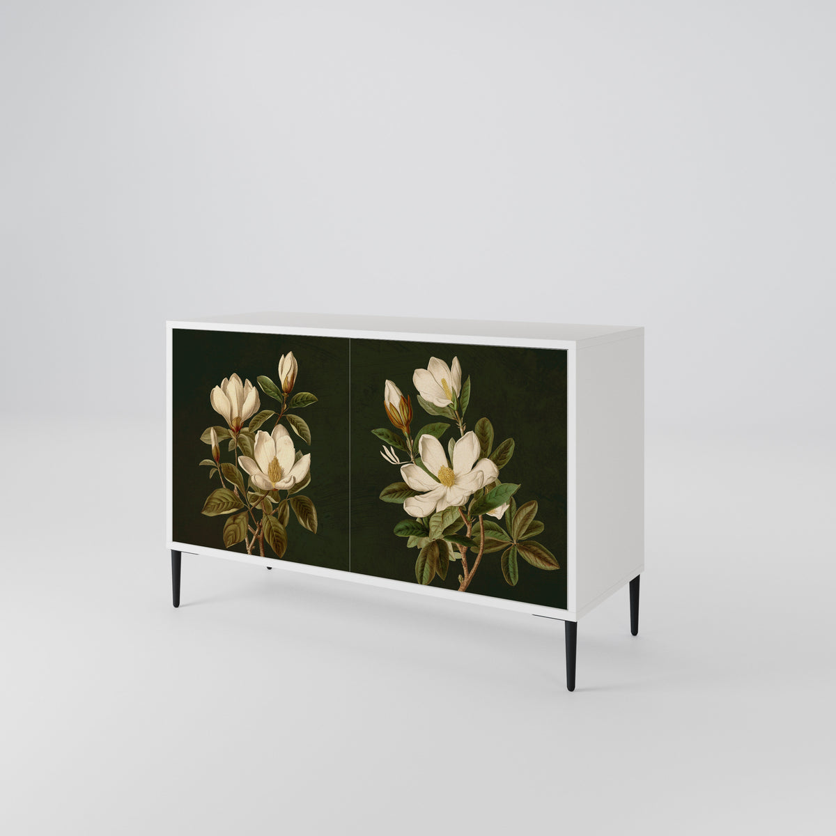 FLORAL NOIR Dvoudveřová komoda