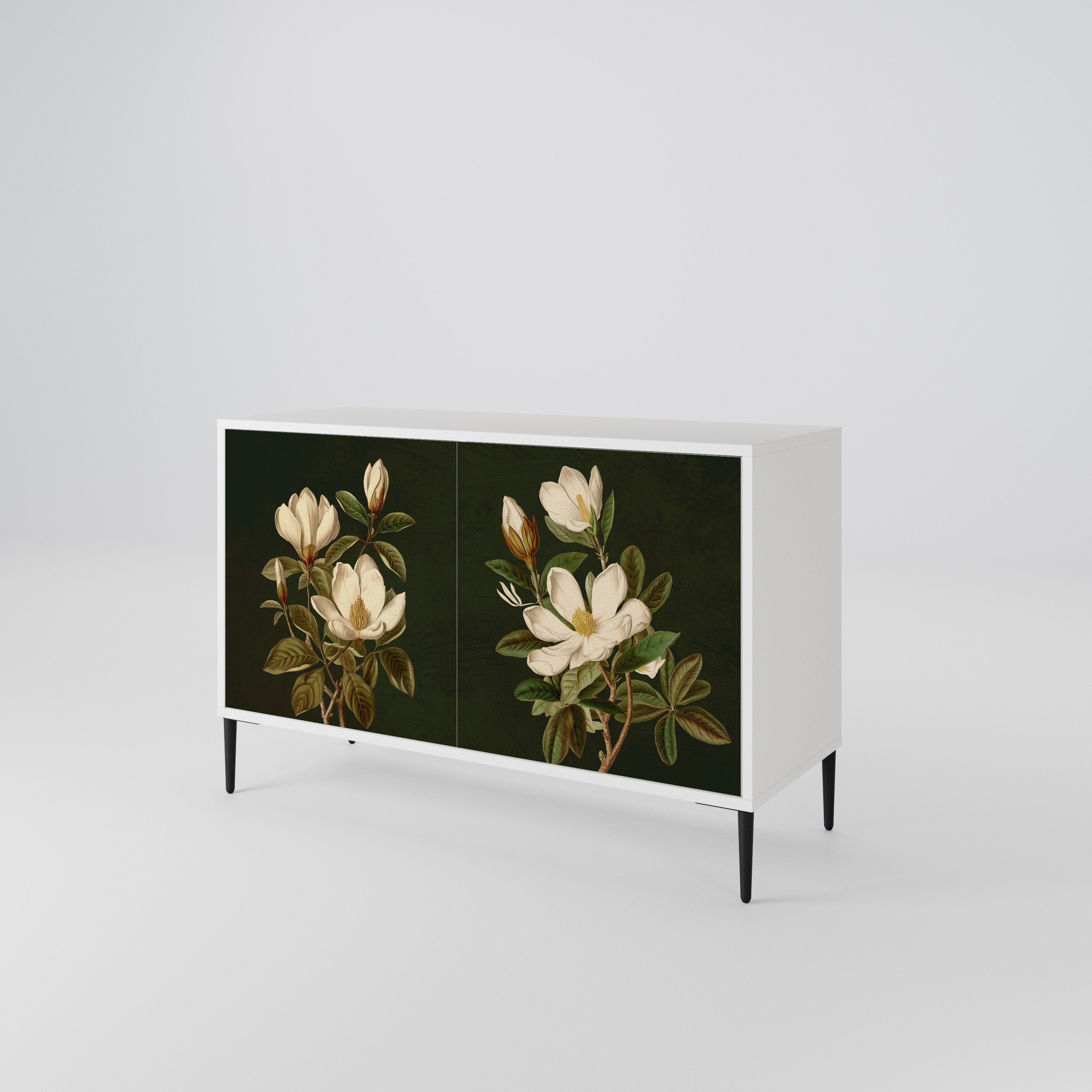 FLORAL NOIR Dvoudveřová komoda
