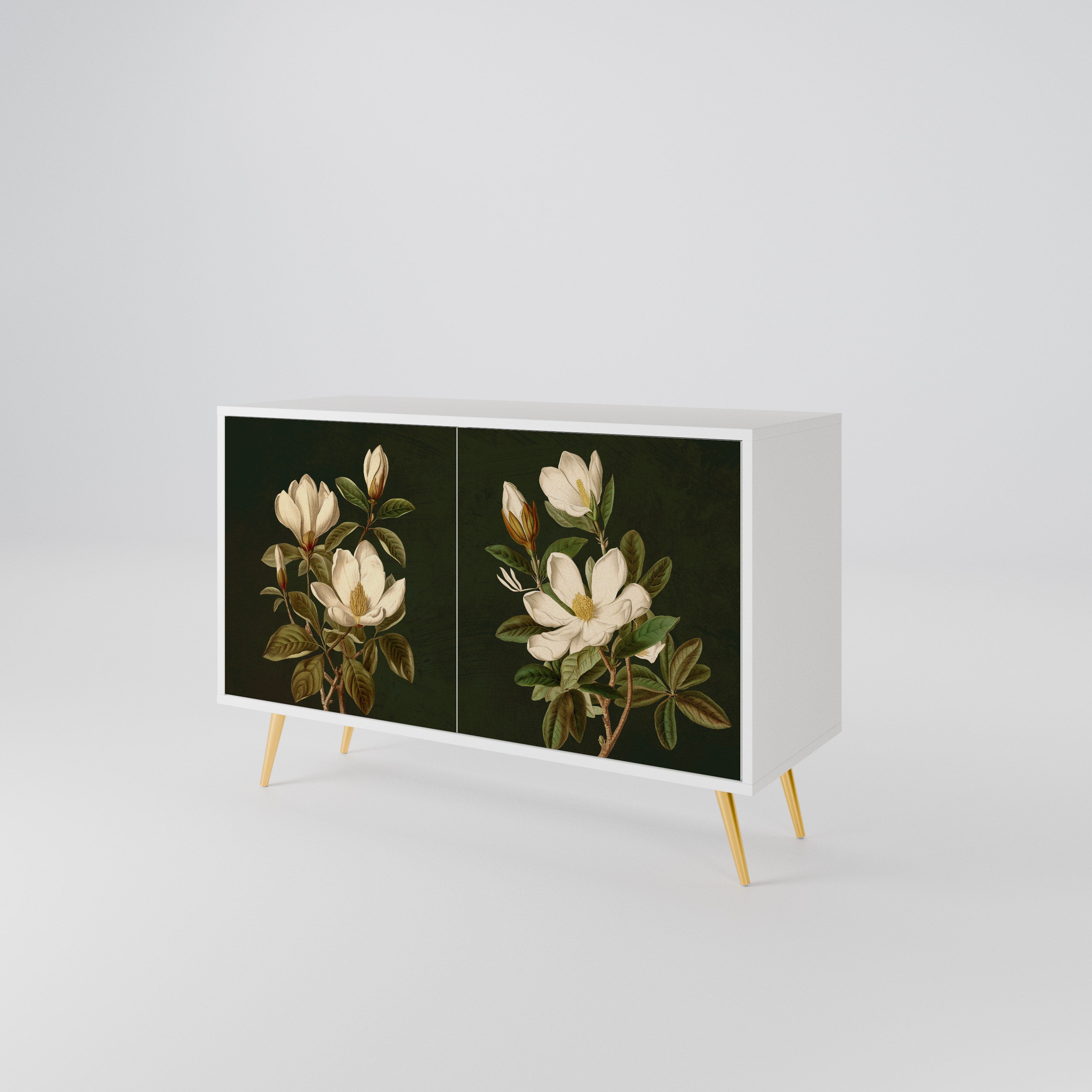 FLORAL NOIR Dvoudveřová komoda