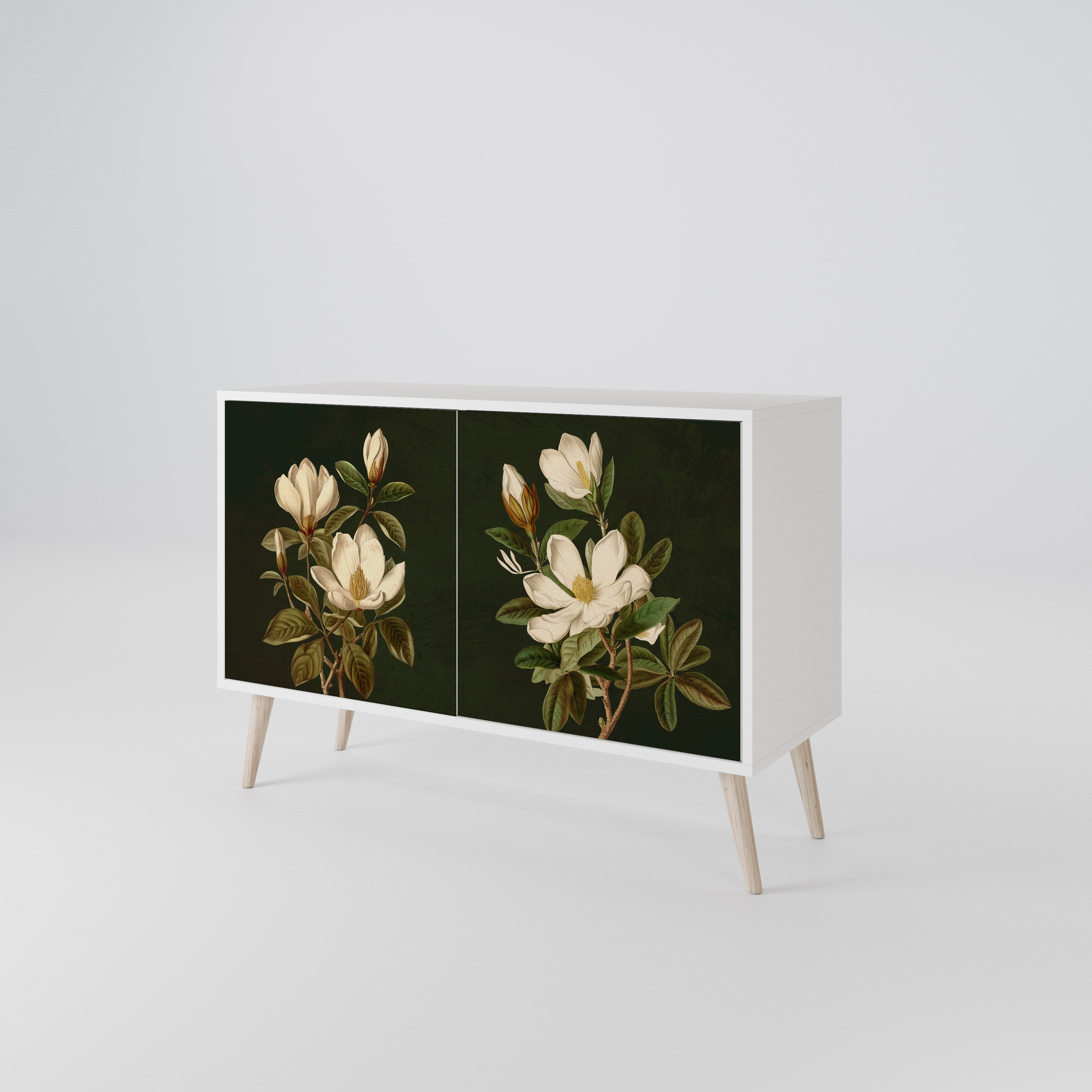 FLORAL NOIR Dvoudveřová komoda