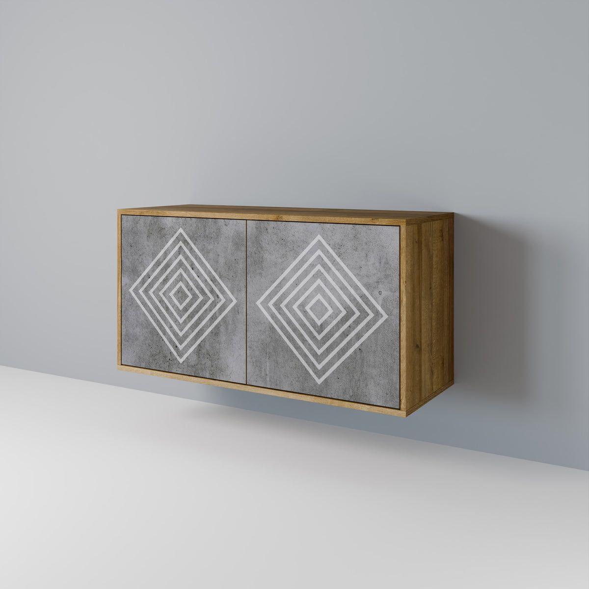POLYGONAL ARTISTRY Dvoudveřová komoda