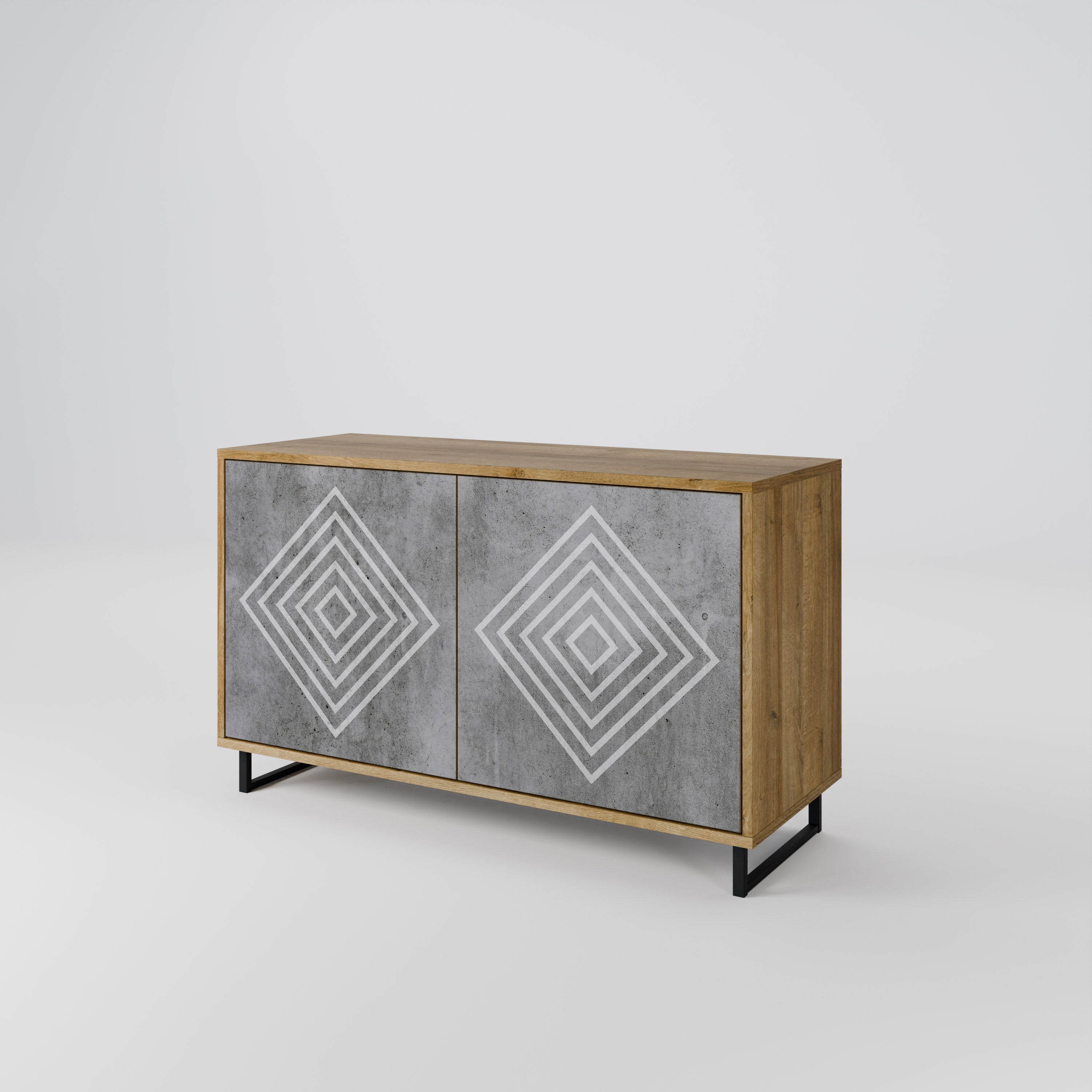 POLYGONAL ARTISTRY 2-Door Sideboard