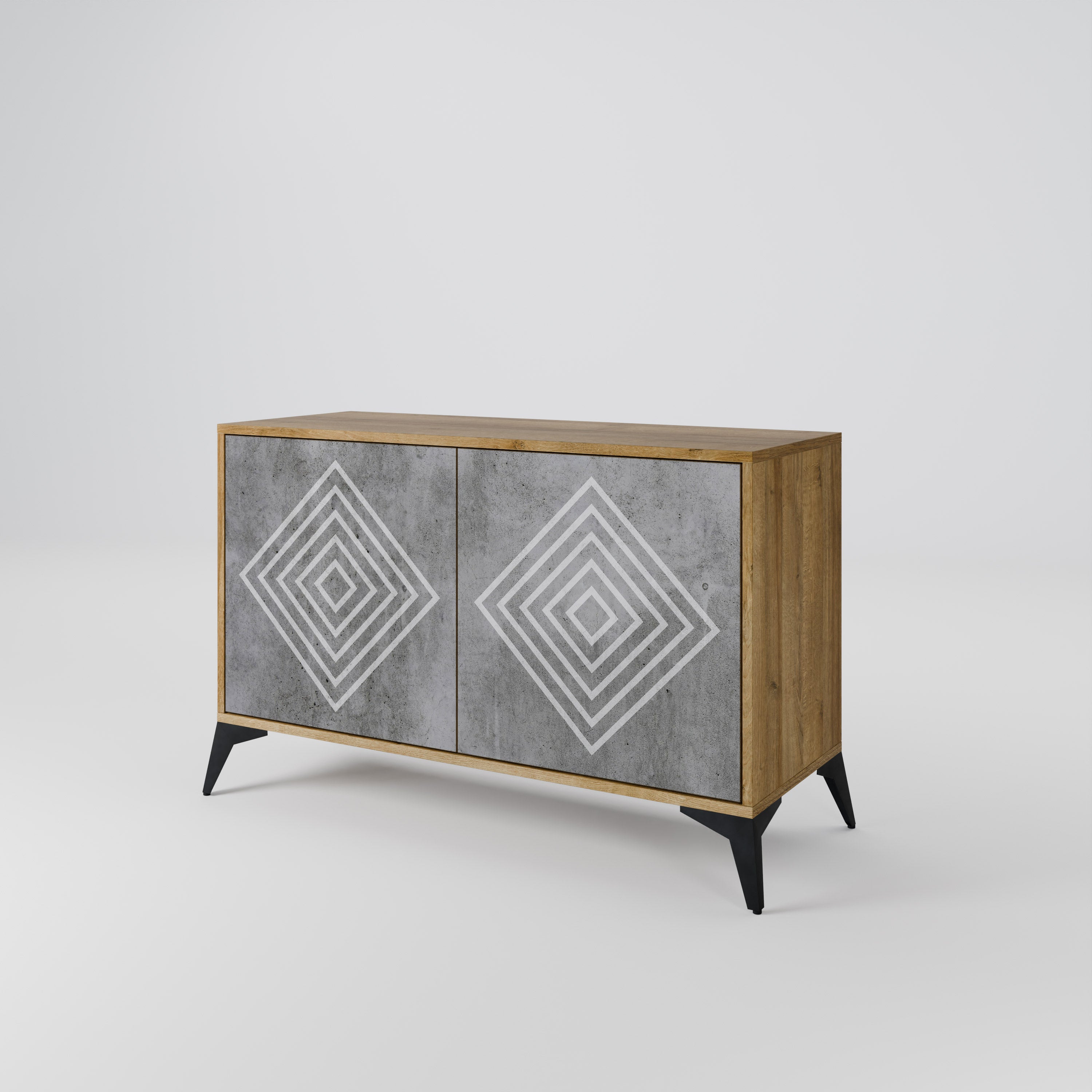 POLYGONAL ARTISTRY 2-Door Sideboard