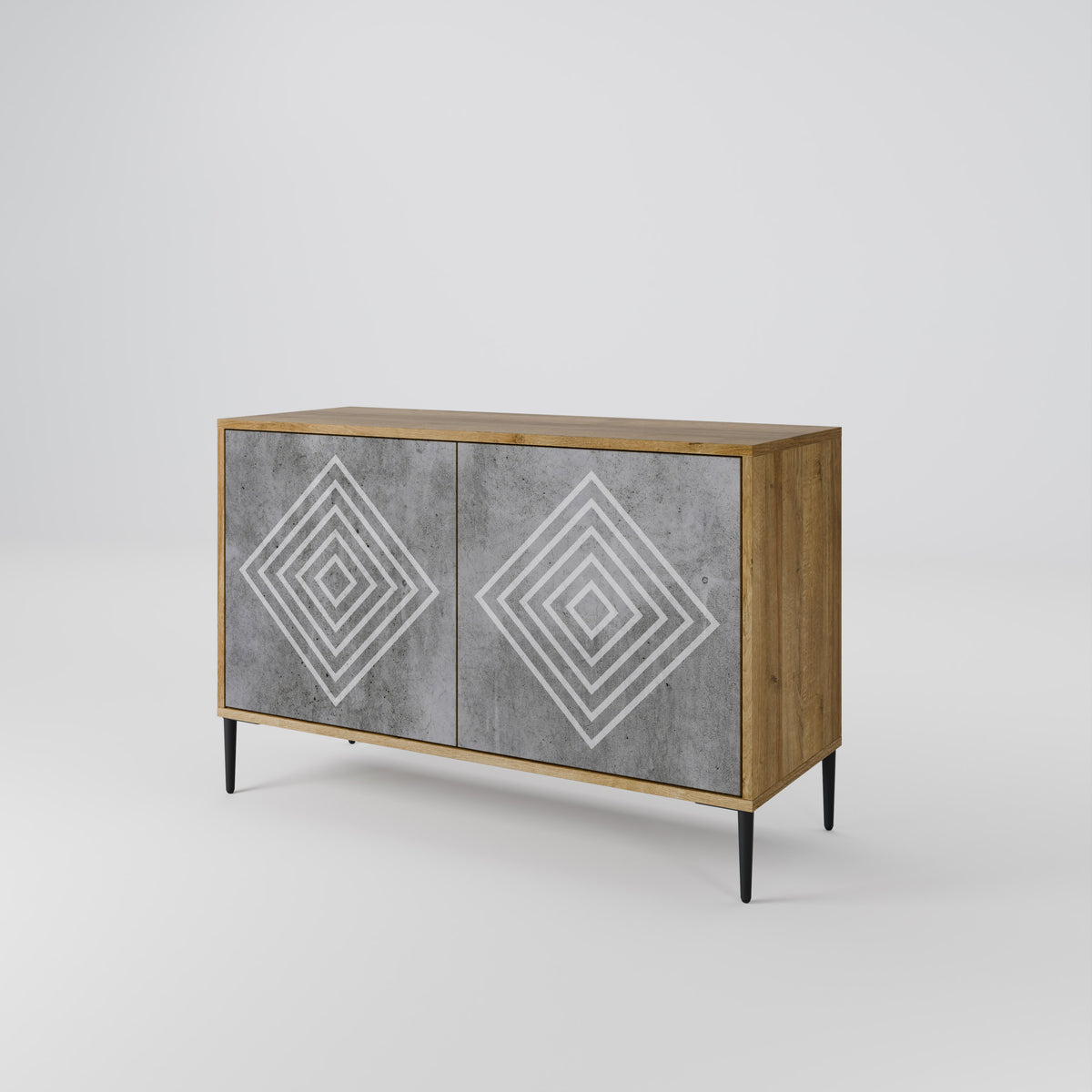 POLYGONAL ARTISTRY Dvoudveřová komoda