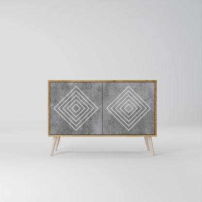 POLYGONAL ARTISTRY Dvoudveřová komoda