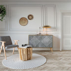 POLYGONAL ARTISTRY Dvoudveřová komoda