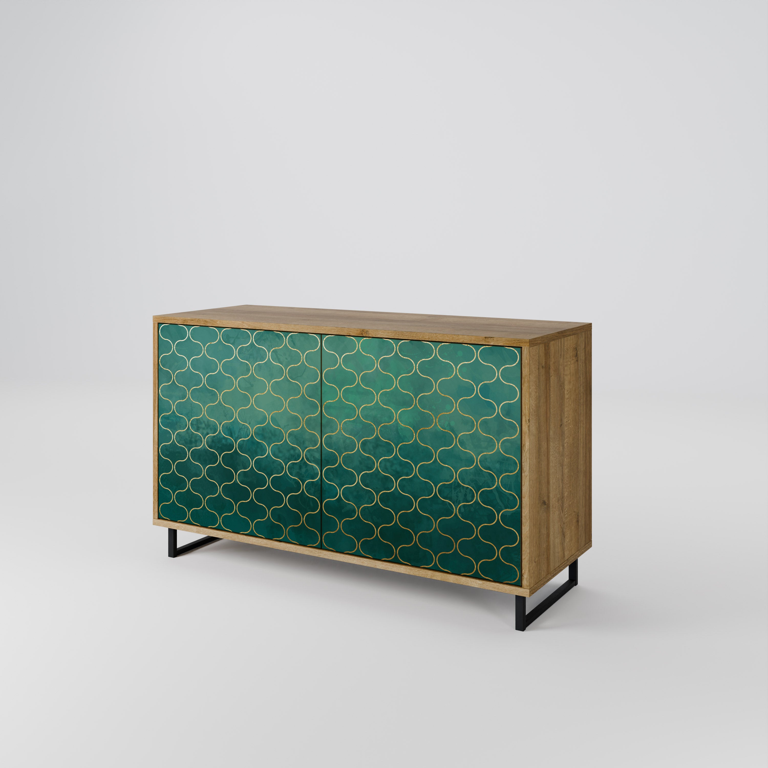 TESSELATED GREENERY 2-Door Sideboard