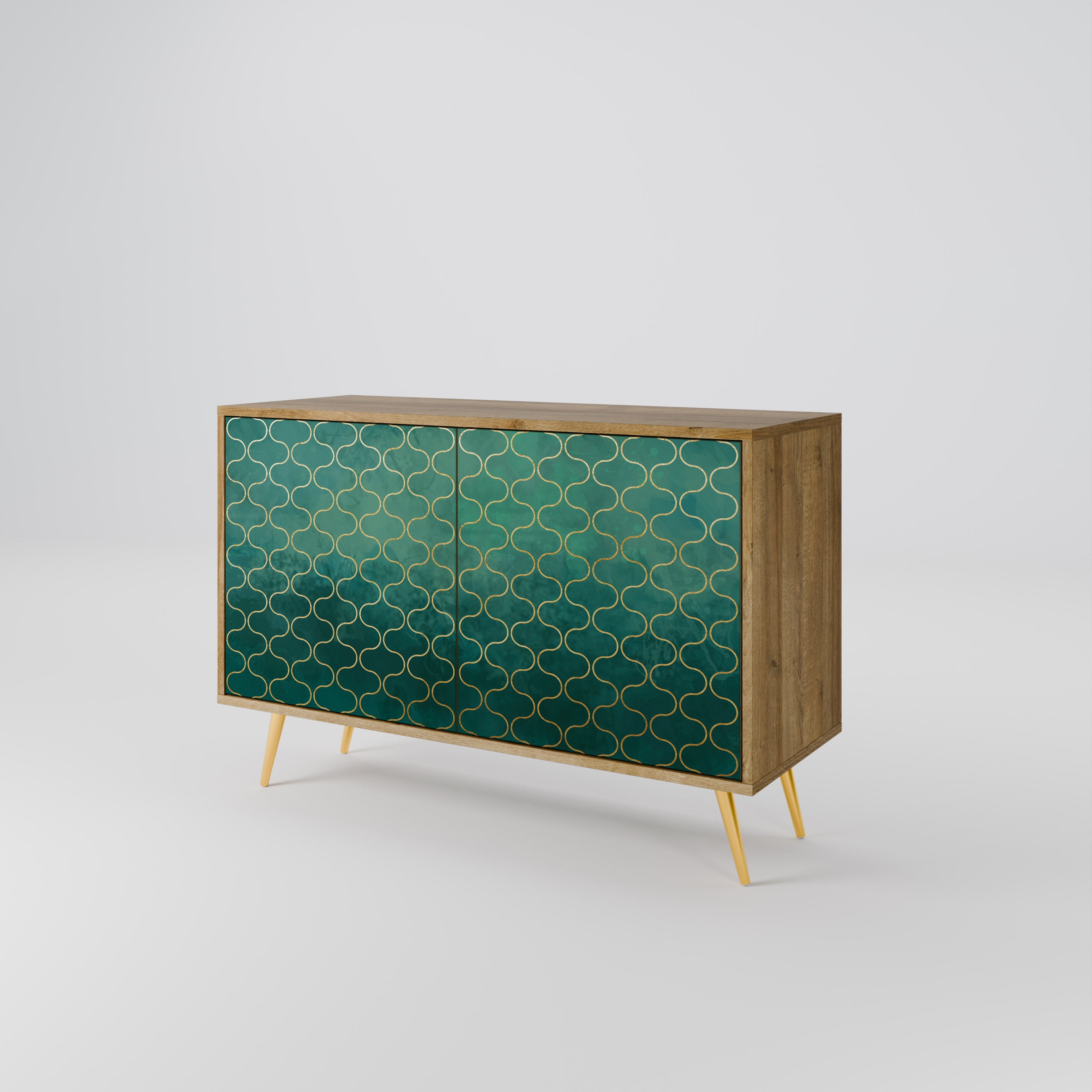 TESSELATED GREENERY 2-Door Sideboard