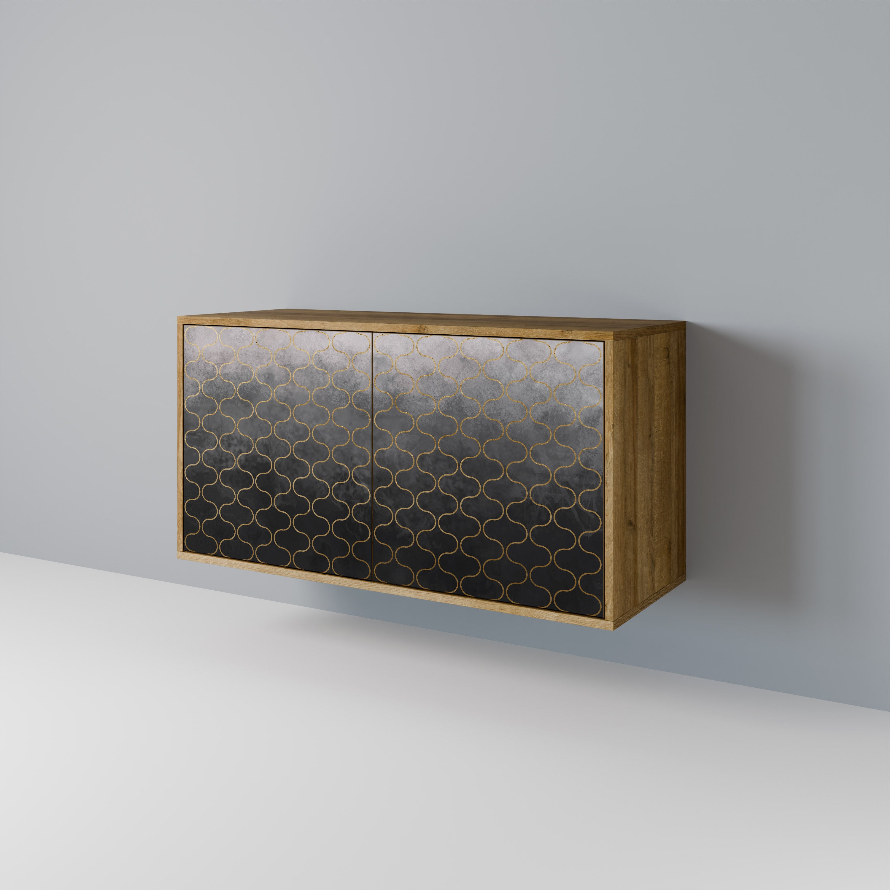 TESSELATED GRAYISH 2-Door Sideboard