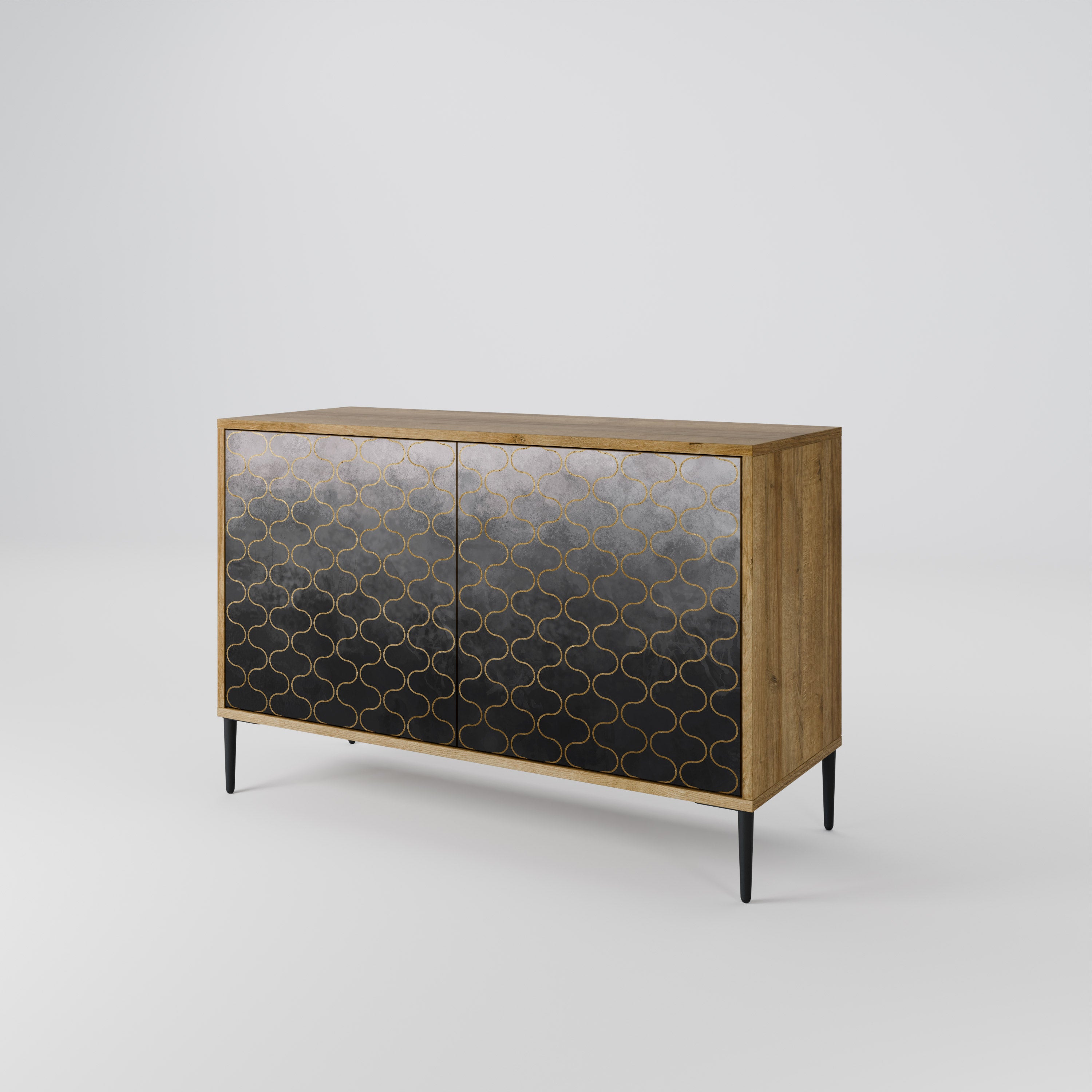 TESSELATED GRAYISH 2-Door Sideboard