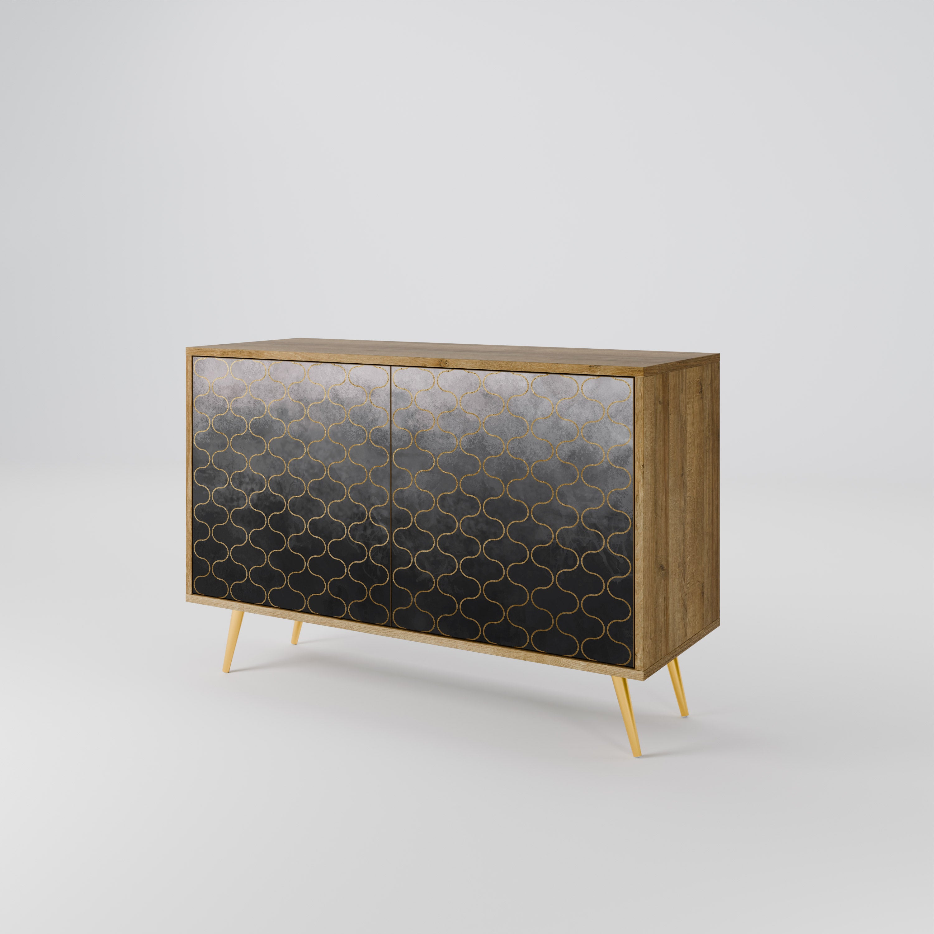 TESSELATED GRAYISH 2-Door Sideboard