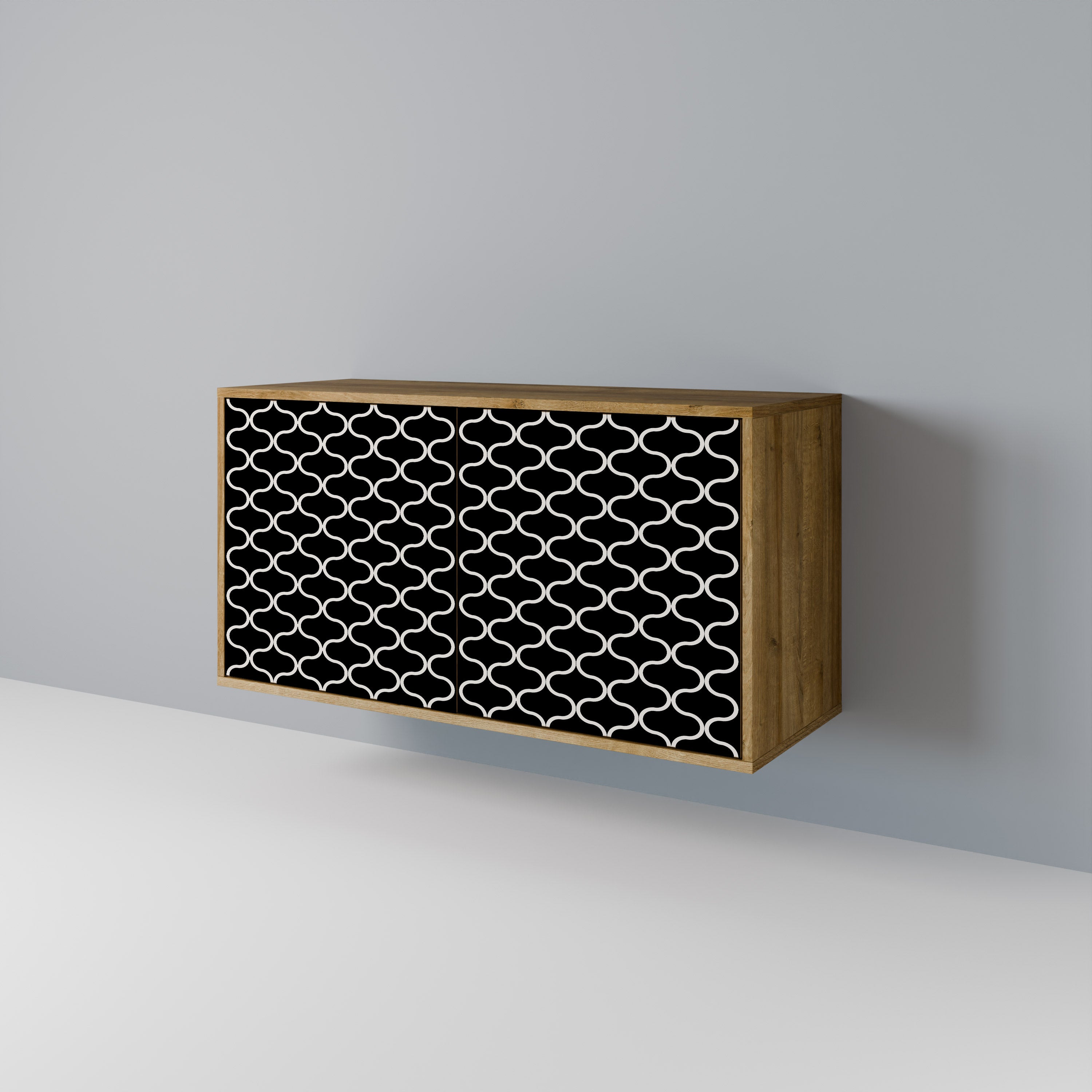 TESSELATED BLACKNESS 2-Door Sideboard