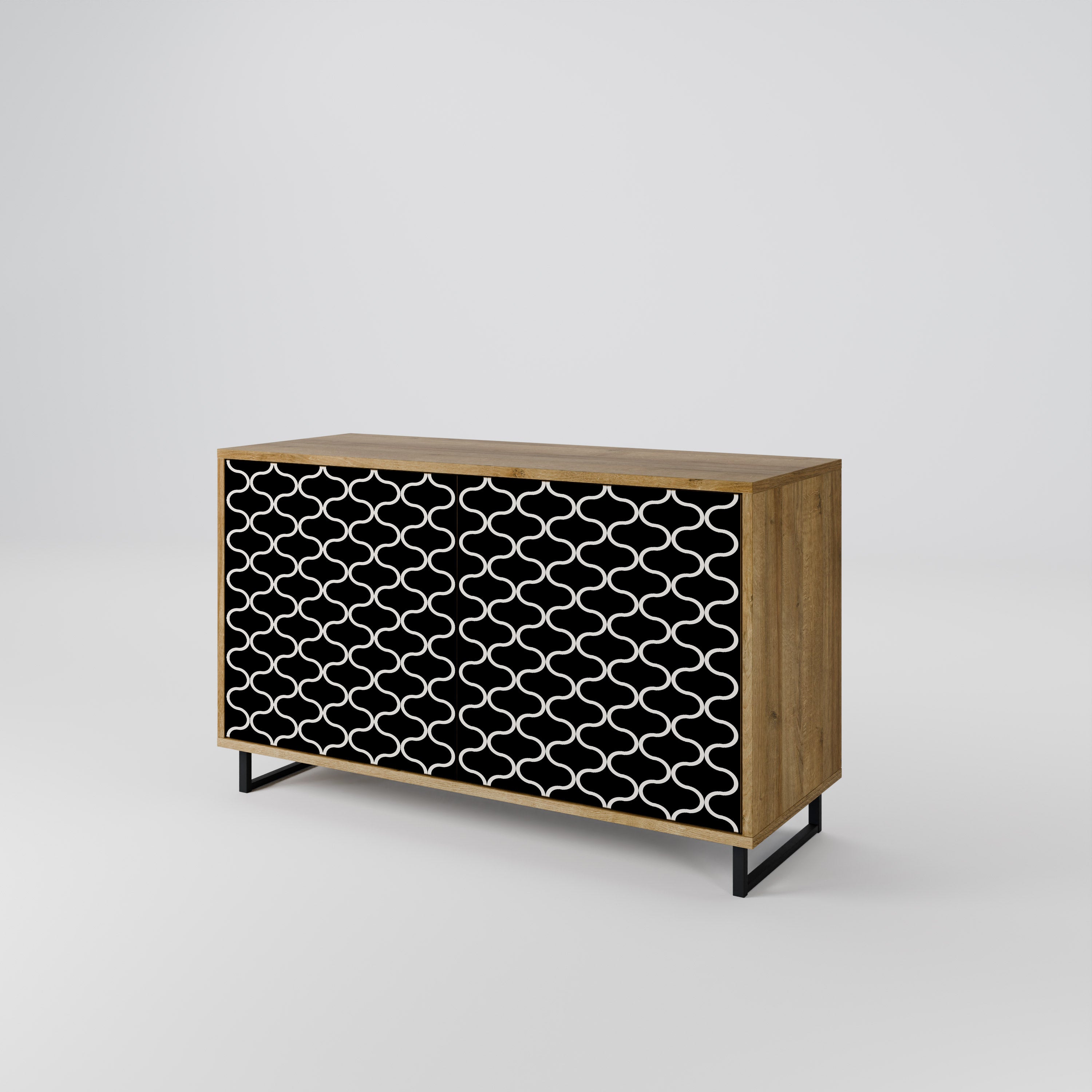 TESSELATED BLACKNESS 2-Door Sideboard