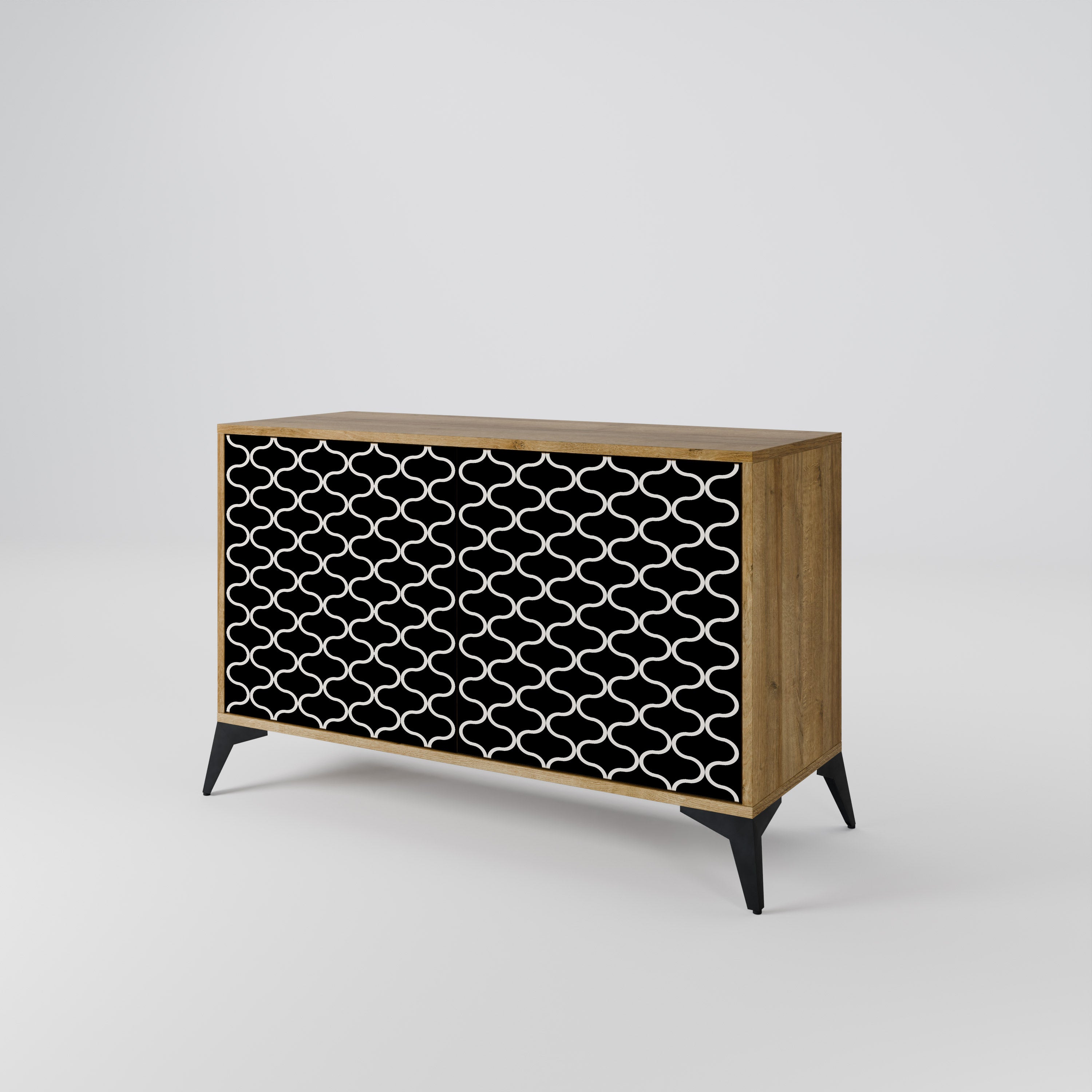 TESSELATED BLACKNESS 2-Door Sideboard