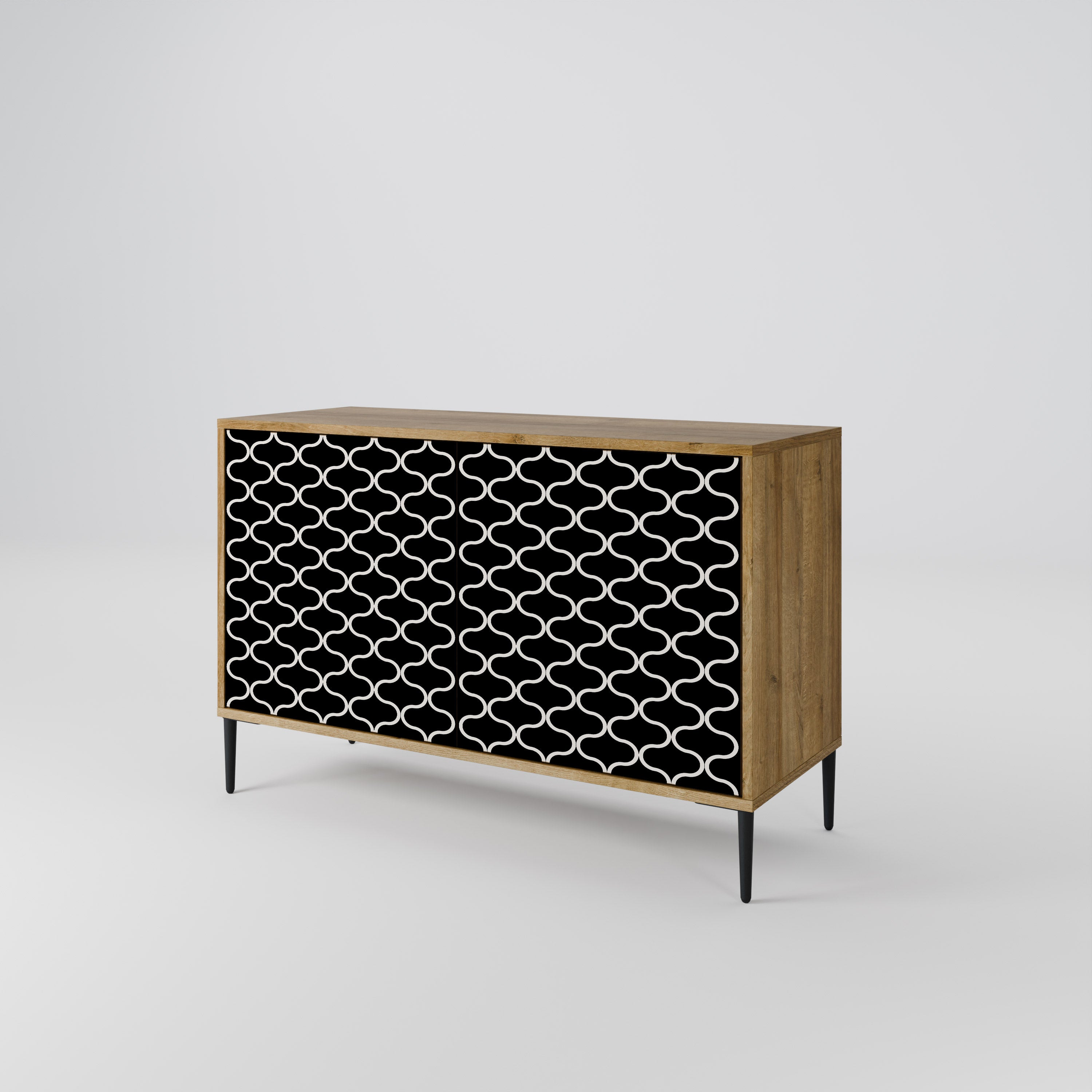TESSELATED BLACKNESS 2-Door Sideboard