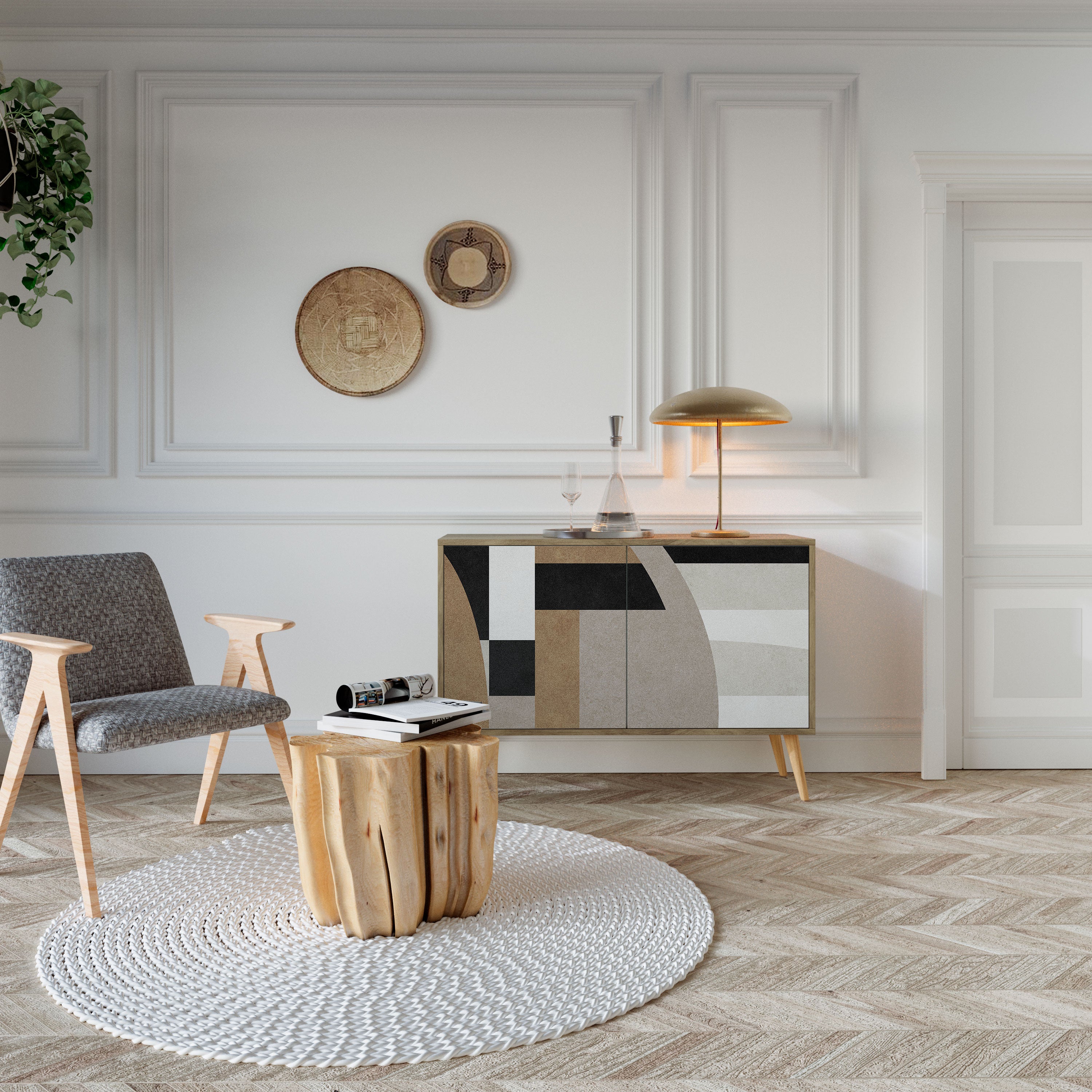 DELICATE MEMENTO 2-Door Sideboard