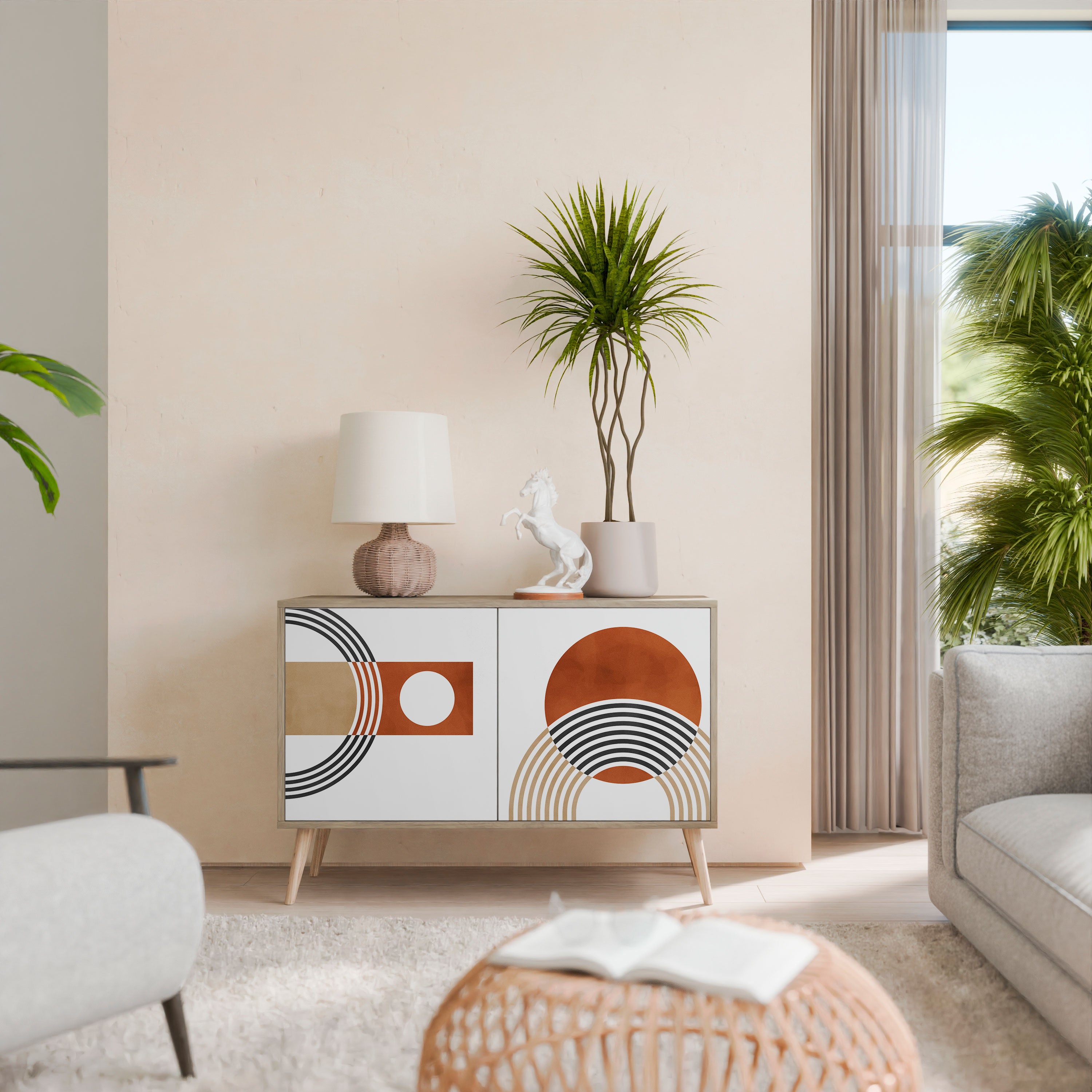 CIRCLE RHYTM 2-Door Sideboard