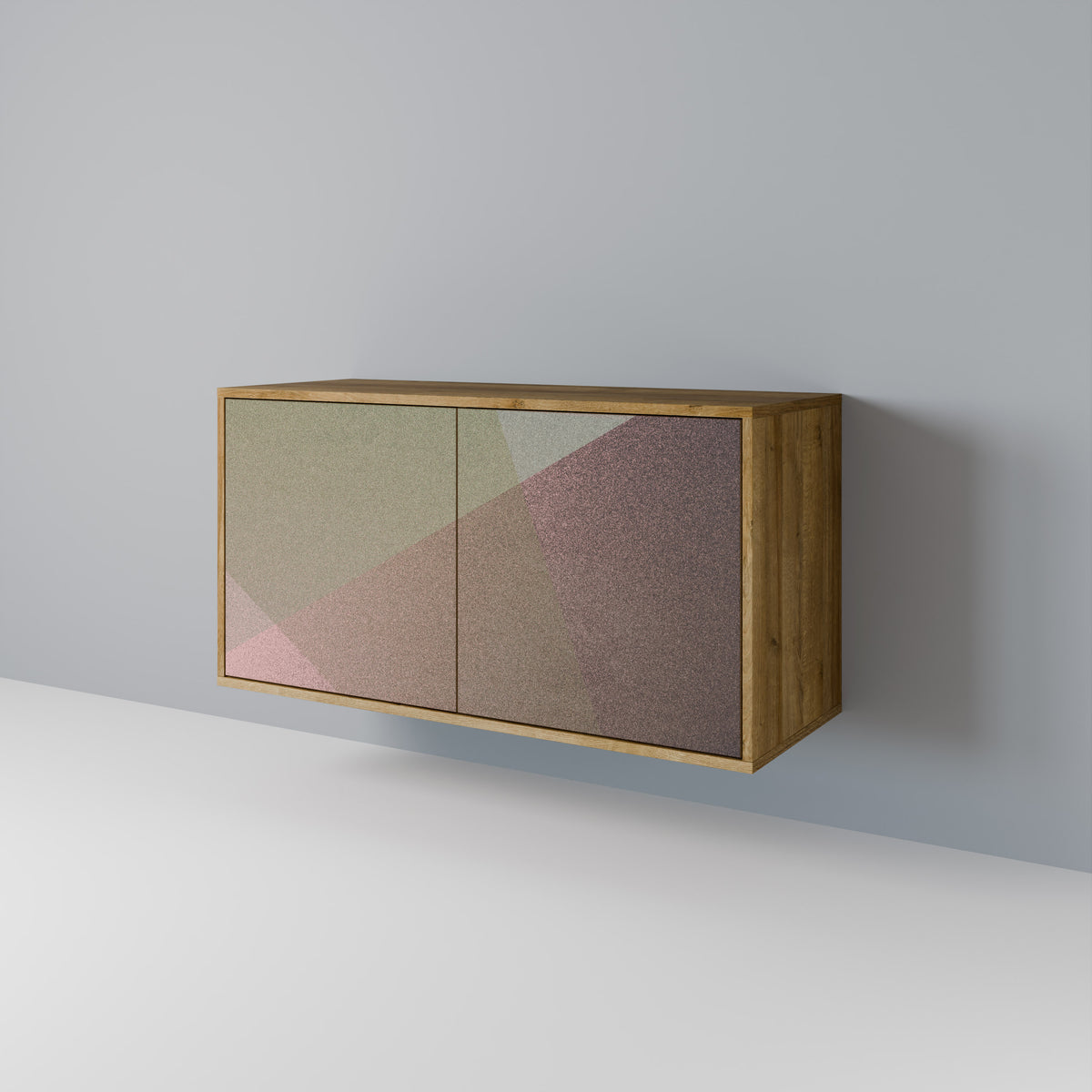 BEIGE GEOMETRY Dvoudveřová komoda