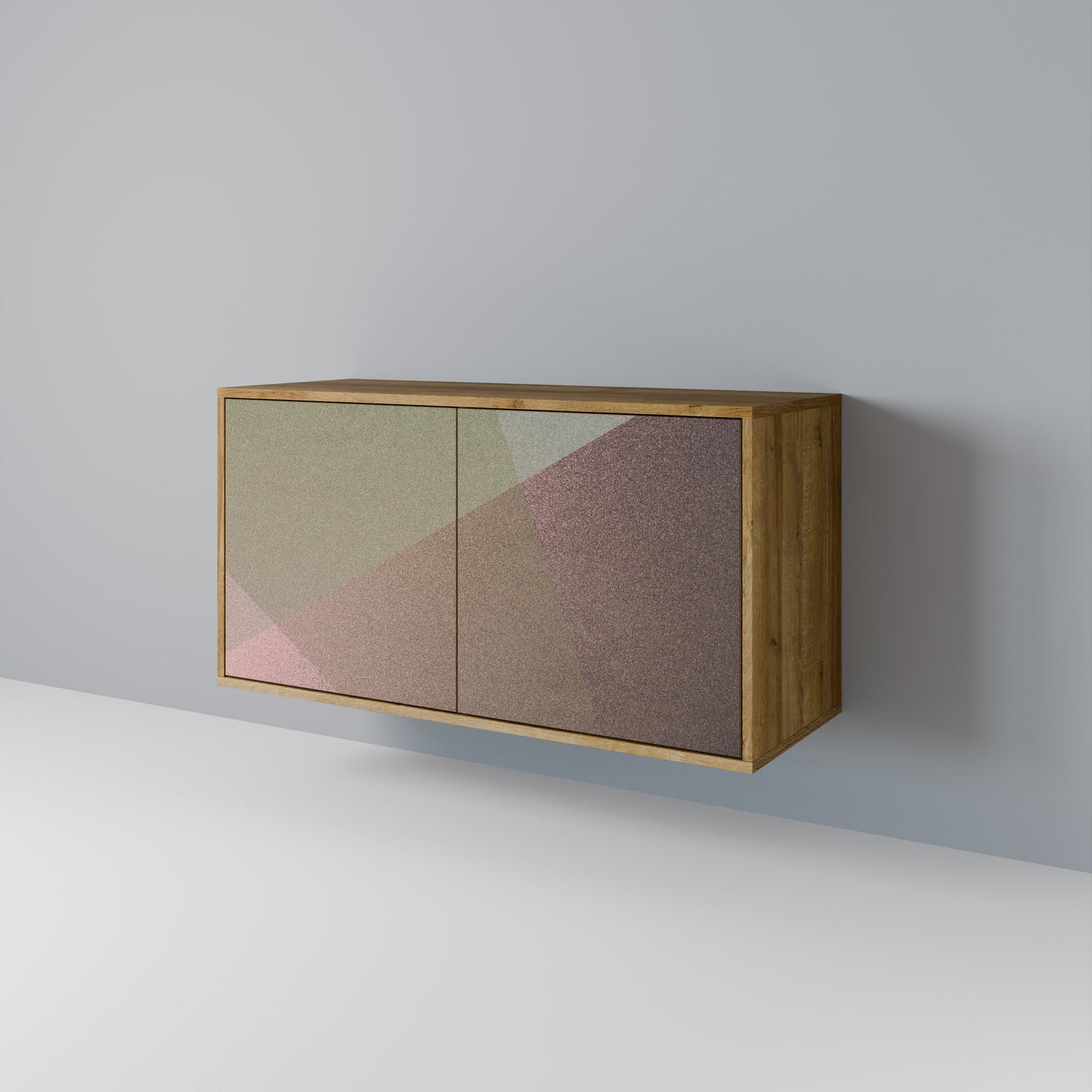 BEIGE GEOMETRY Dvoudveřová komoda