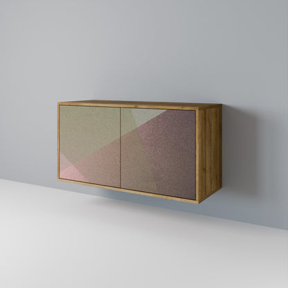 BEIGE GEOMETRY Dvoudveřová komoda