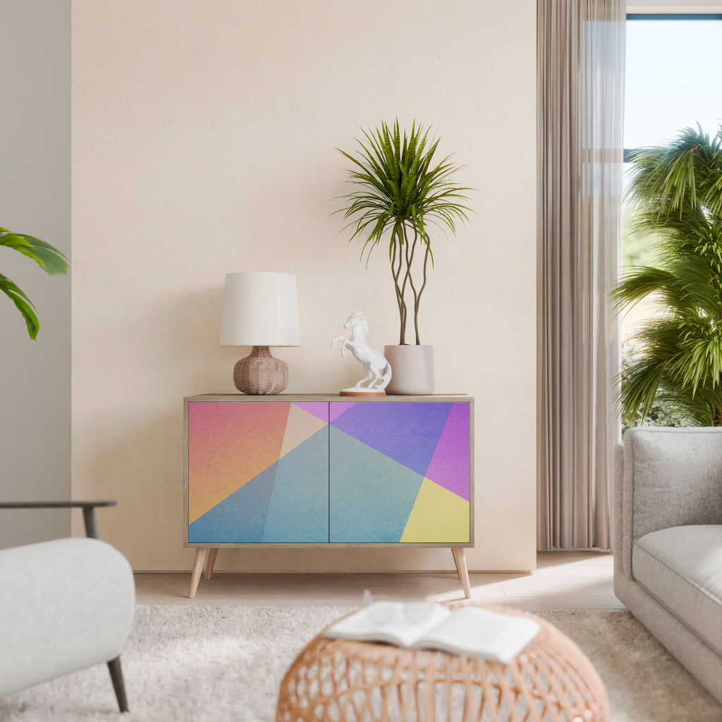 BRIGHT GEOMETRY Dvoudveřová komoda