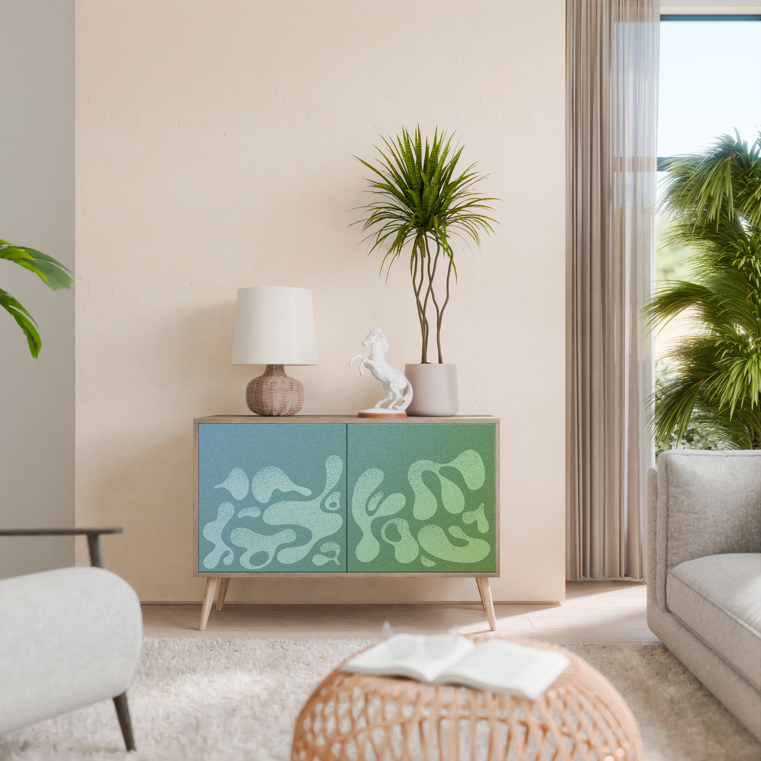 IRREGULAR BLUE 2-Door Sideboard