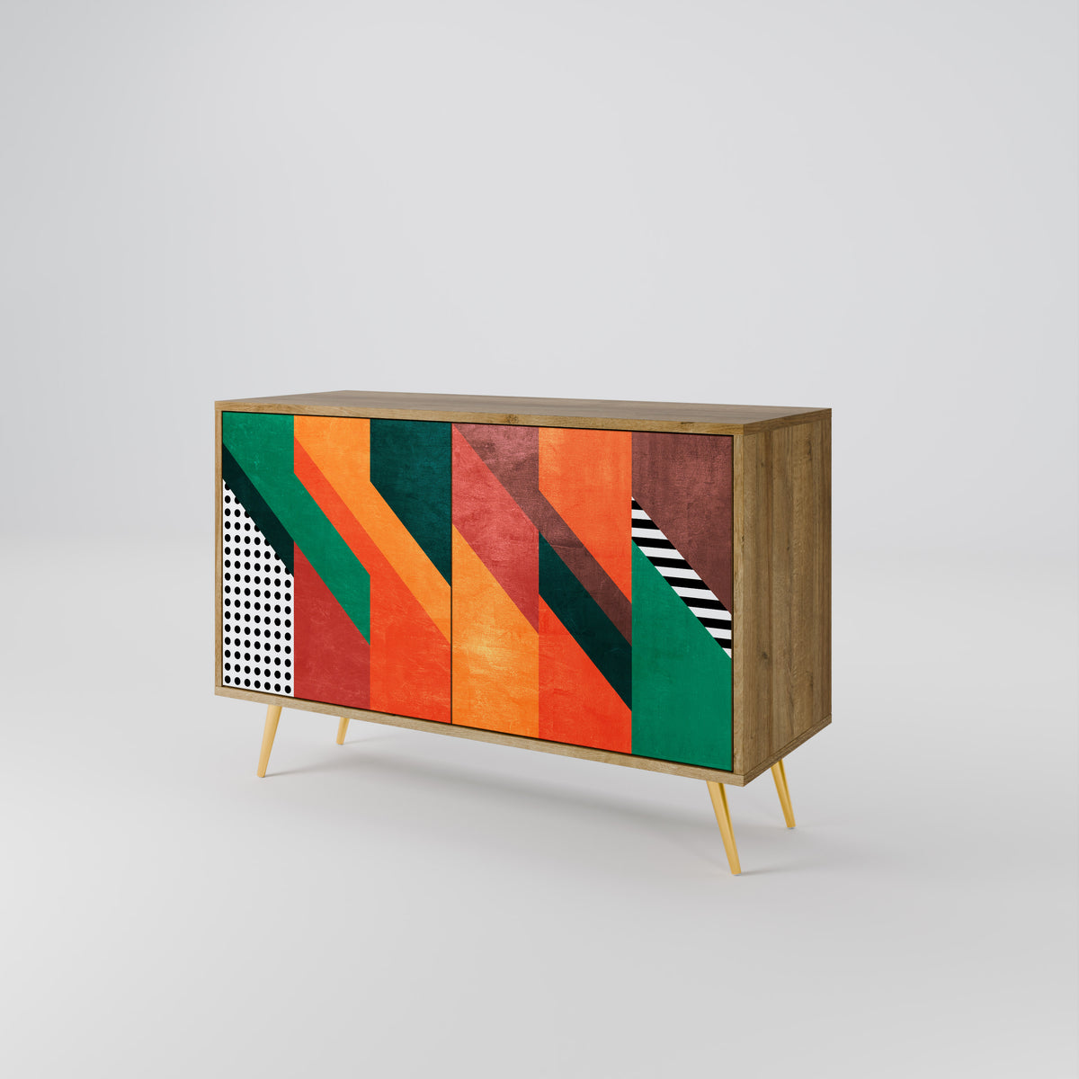 MAKESHIFT ARTISTRY Dvoudveřová komoda