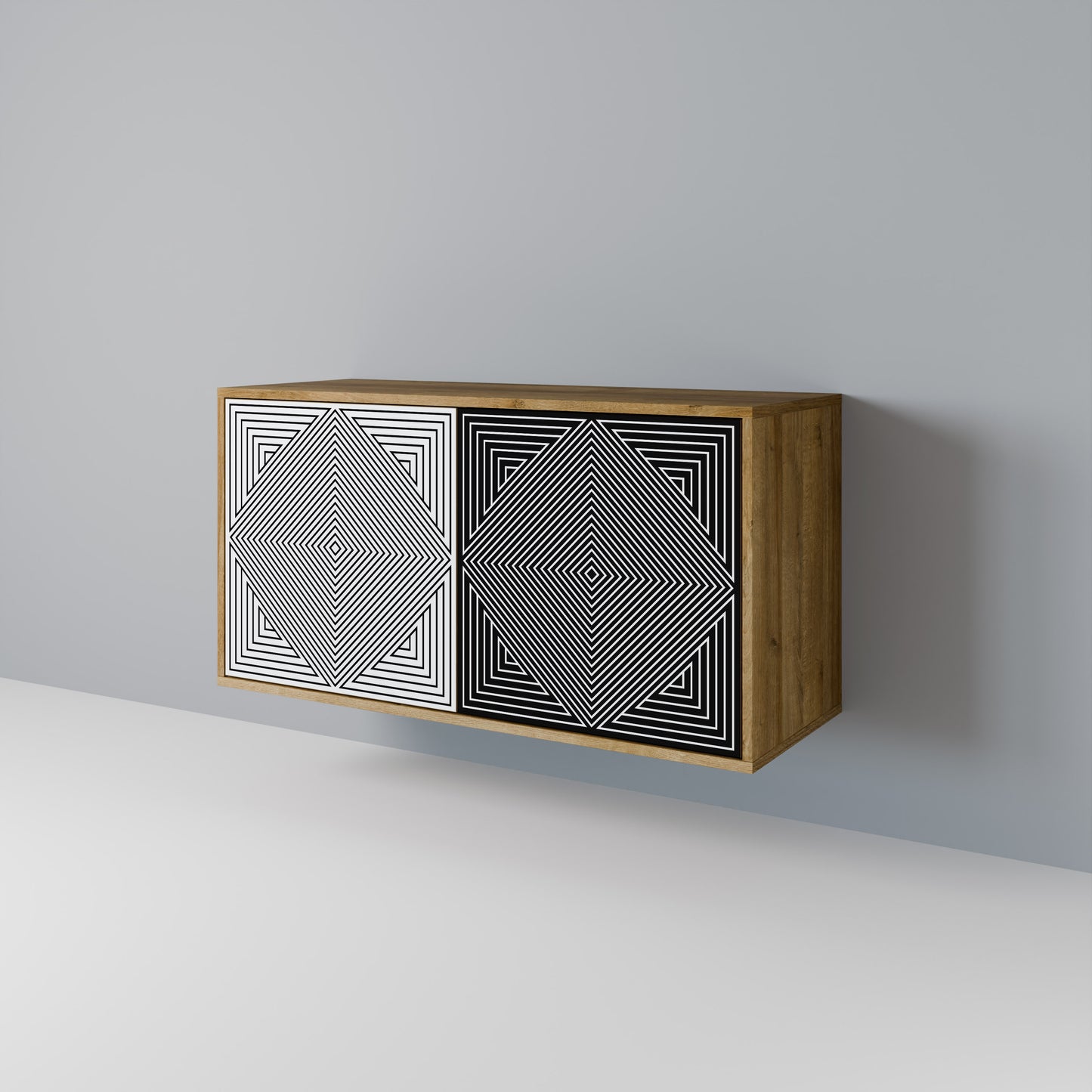 POLYGON ILLUSION Dvoudveřová komoda