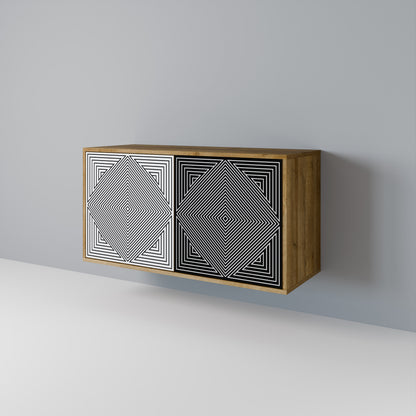 POLYGON ILLUSION Dvoudveřová komoda