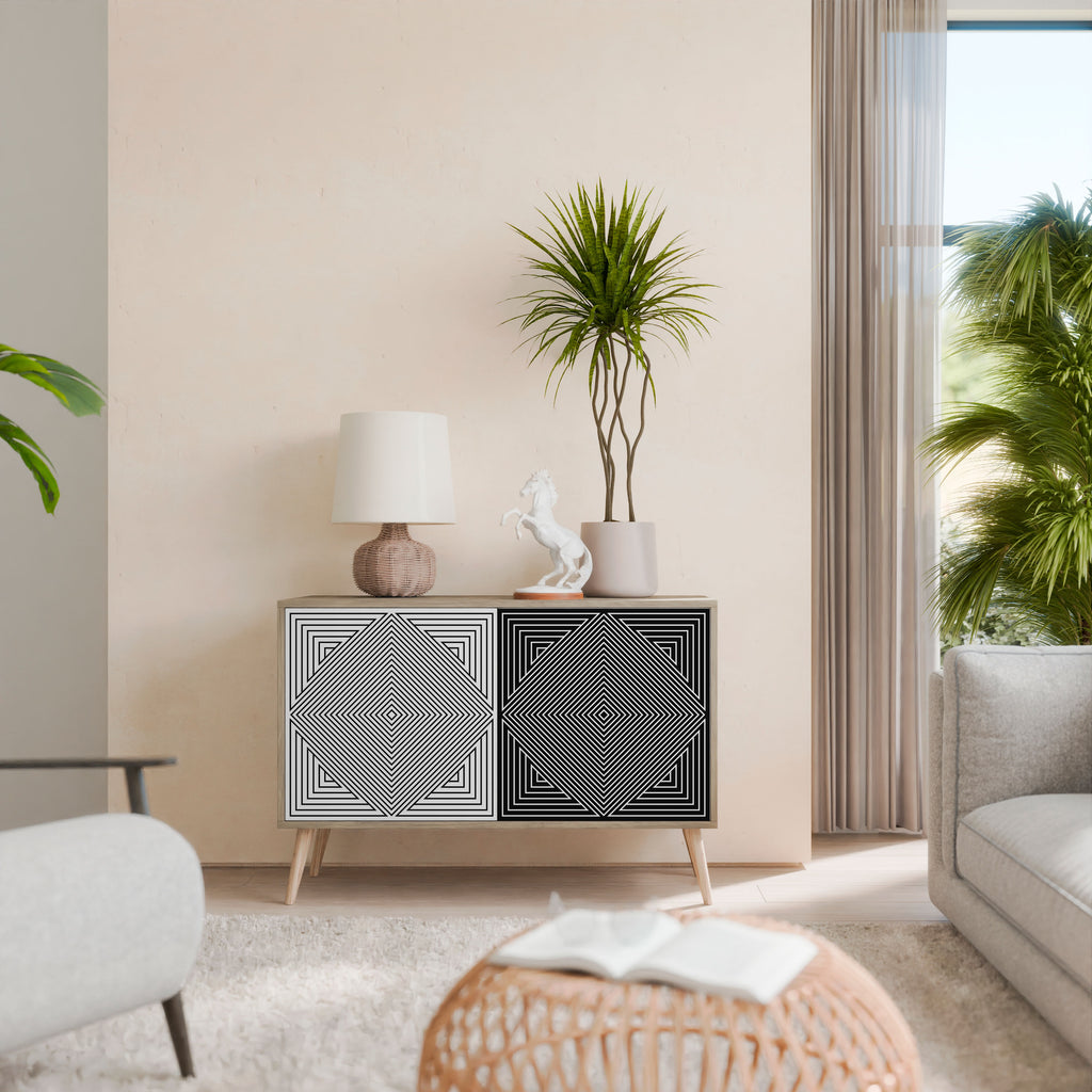 POLYGON ILLUSION Dvoudveřová komoda